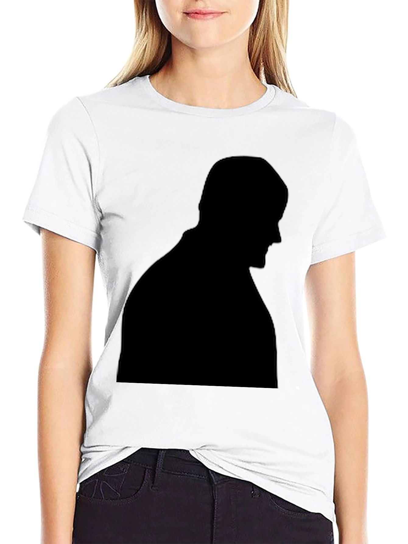 Black Silhouette Graphic Tee - Mens Black T-Shirt view 9