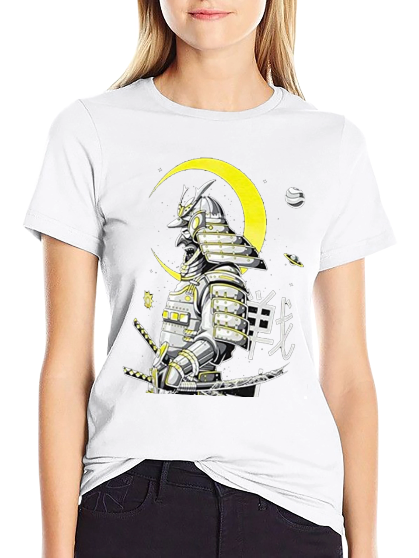 Black Samurai Warrior Graphic T-Shirt - Black view 9