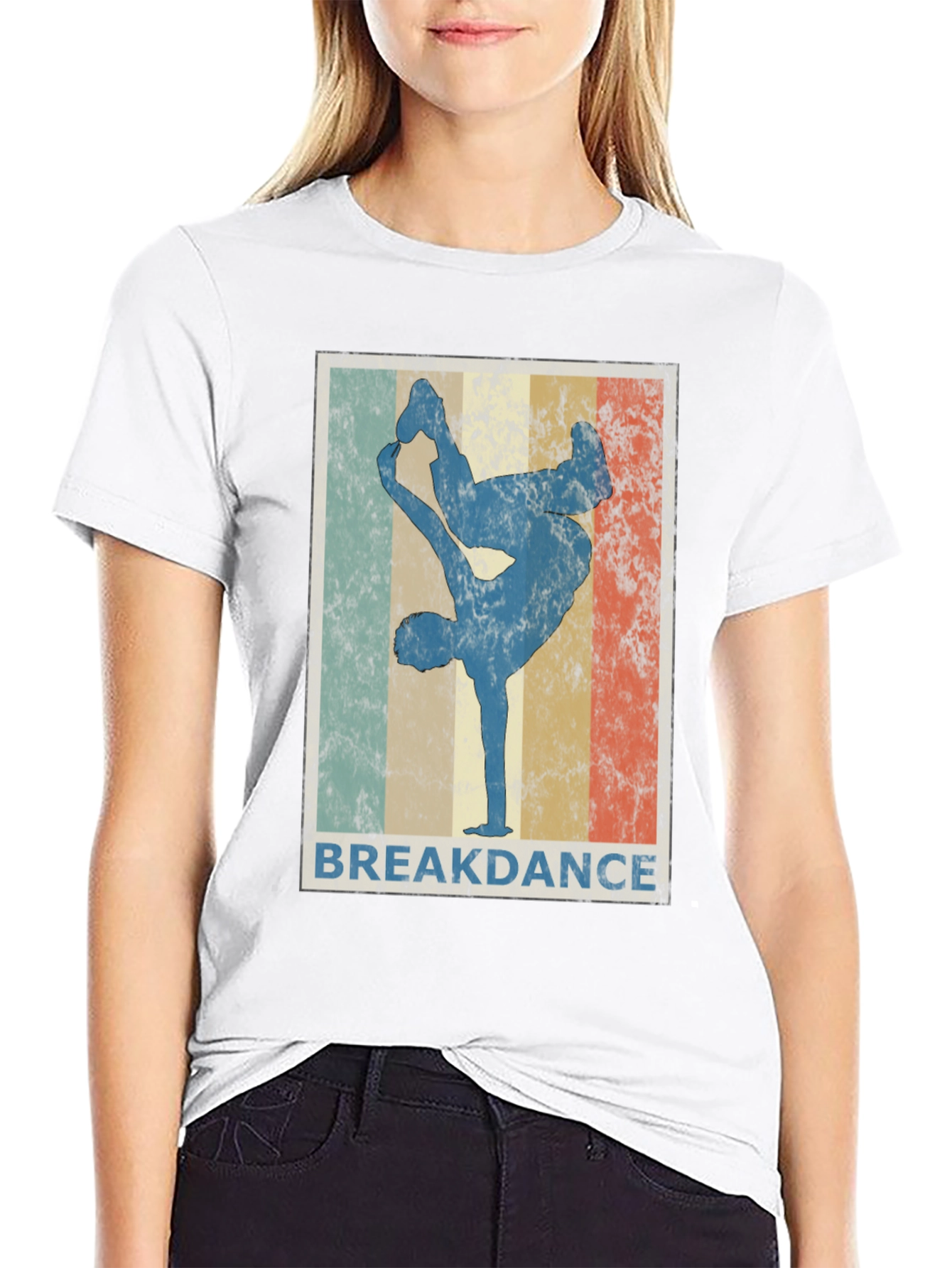 Black Vintage Breakdance T-Shirt Cool Dance Tee view 9