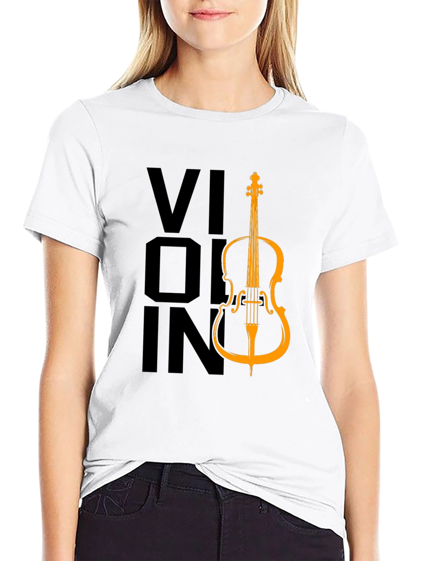 Black Violin Graphic Tee - Classic Music Lover T-Shirt view 9