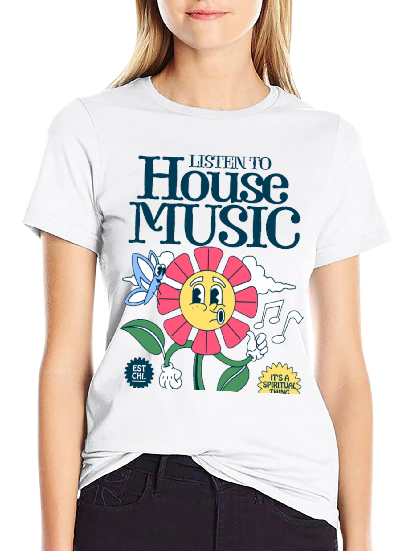 Black House Music Graphic Tee - Spiritual Vibe view 9