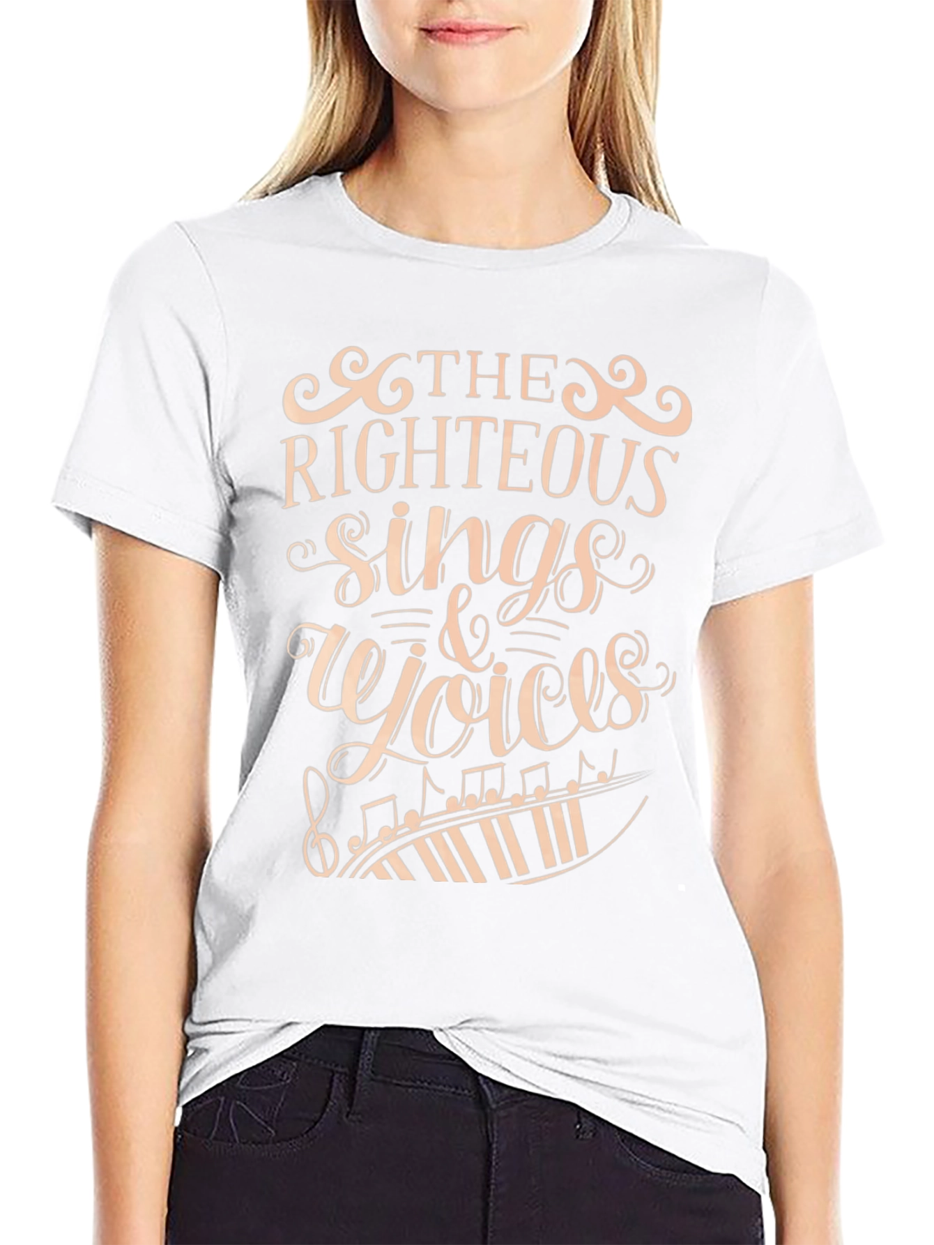 Black Righteous Sings & Rejoices Graphic Tee view 9