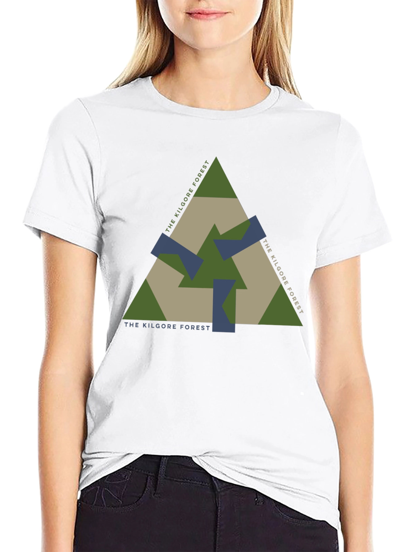 Black The Kilgore Forest Graphic T-Shirt - Nature Inspired Design view 9