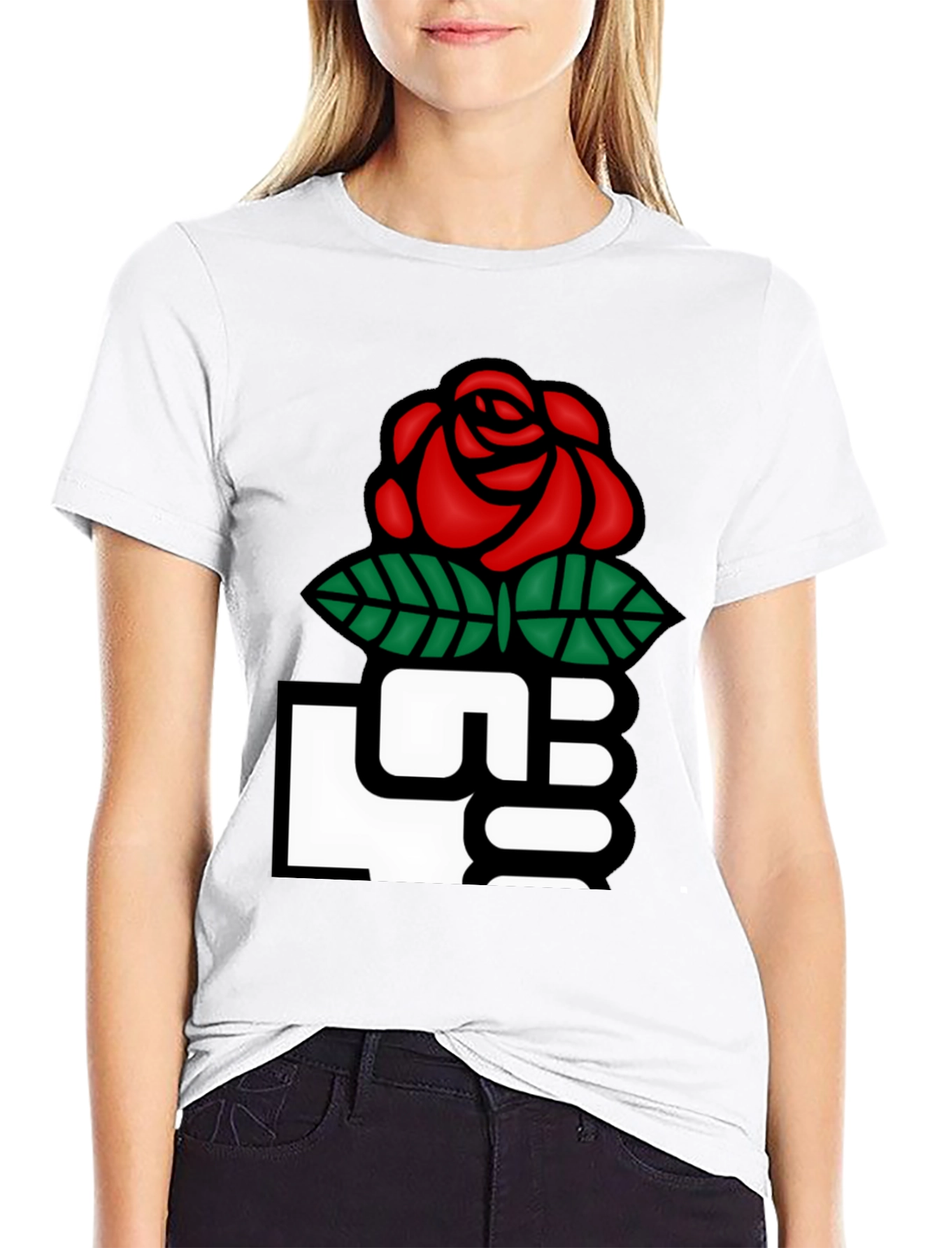 Black Rose Fist Graphic T-Shirt view 9