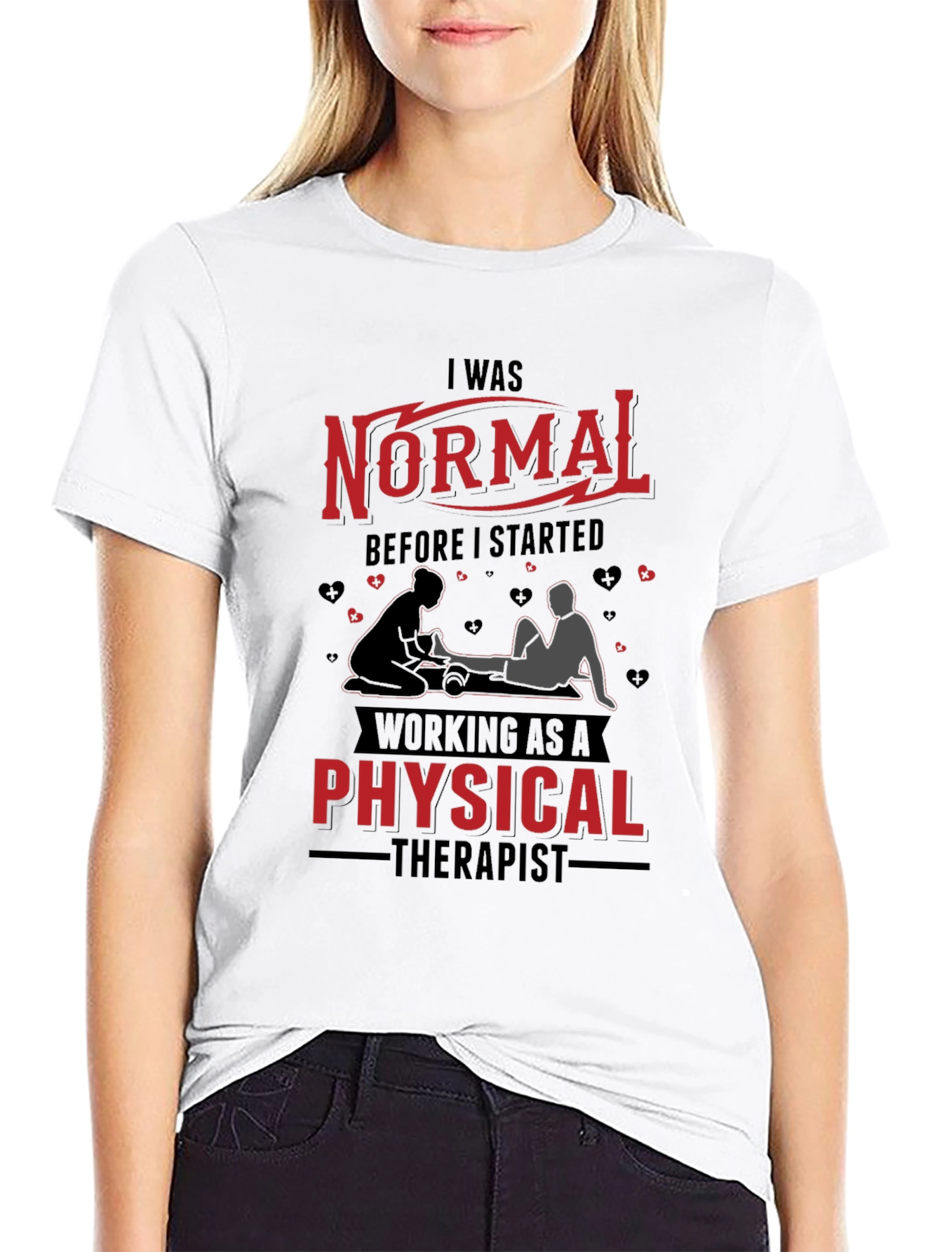 Black Normal Before Physical Therapist Graphic Tee view 9