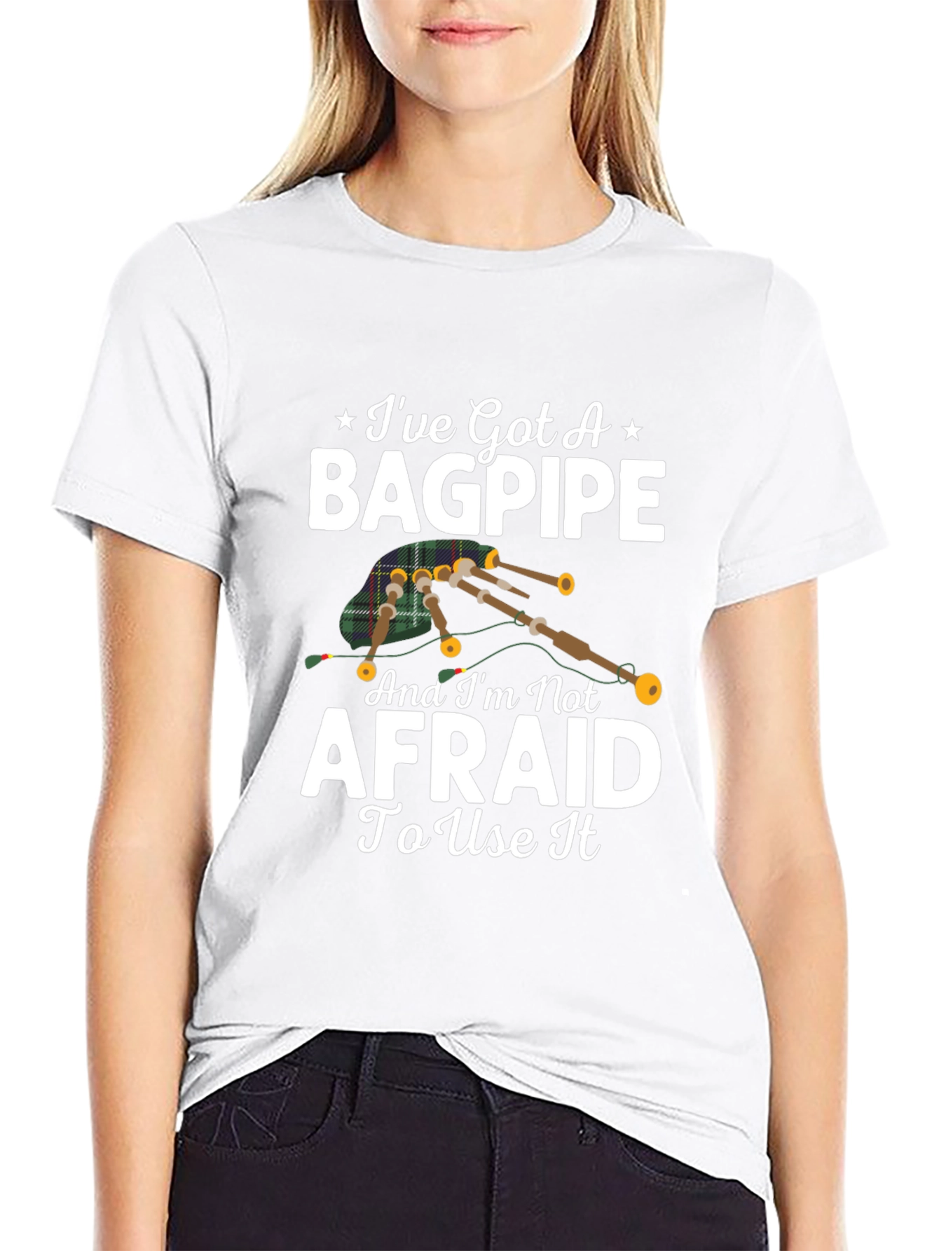 Black I've Got A Bagpipe T-Shirt view 9