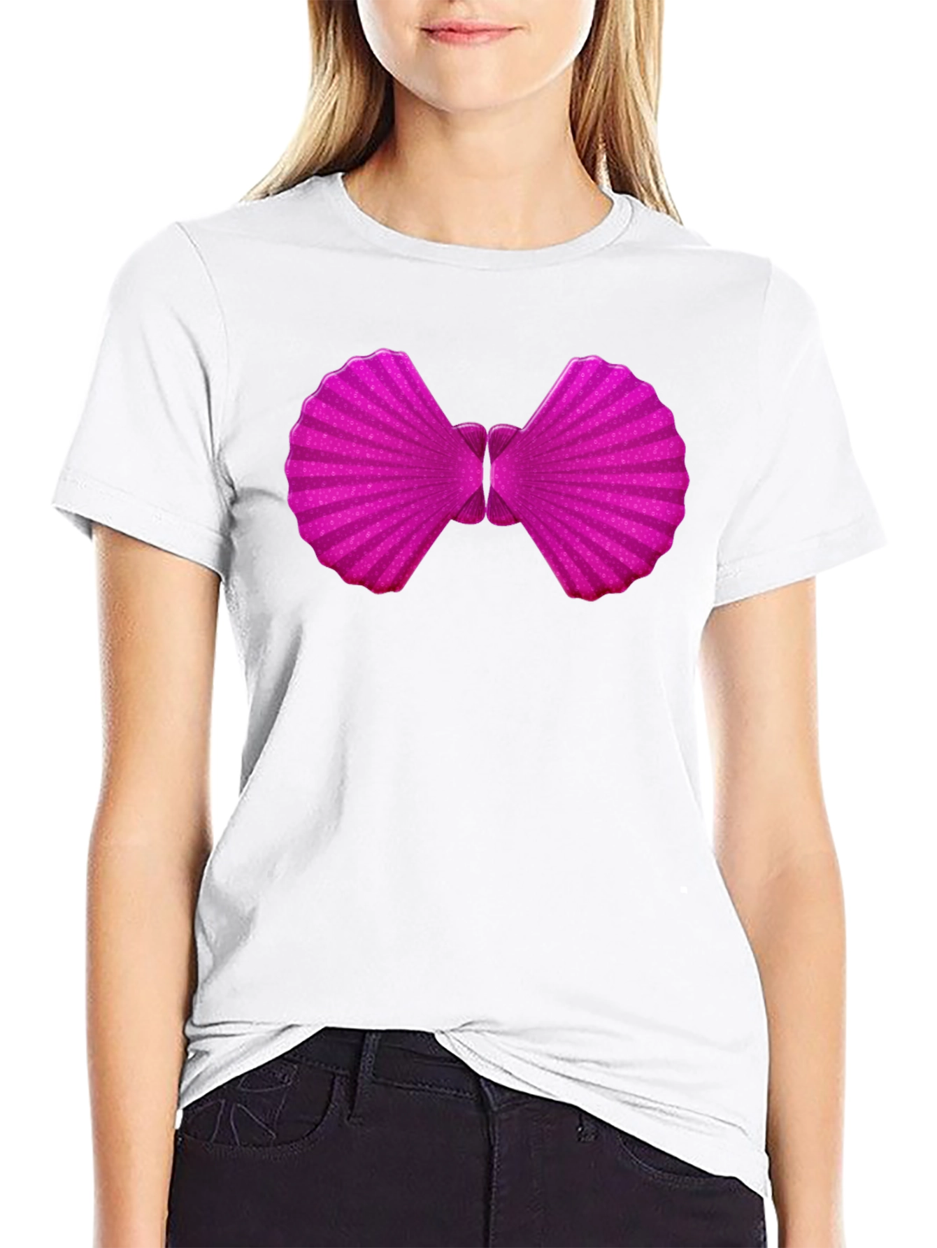 Black Novelty Bowtie Graphic T-Shirt - Fun & Stylish view 9
