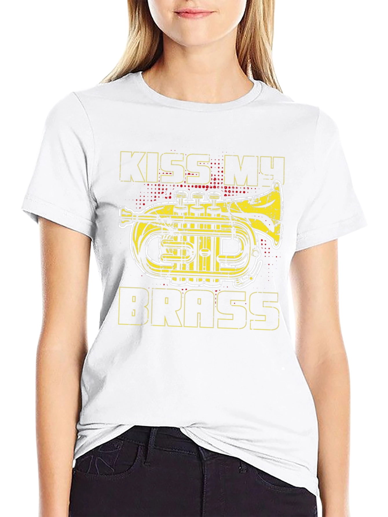 Black Kiss My Brass T-Shirt - Music Humor Tee view 9