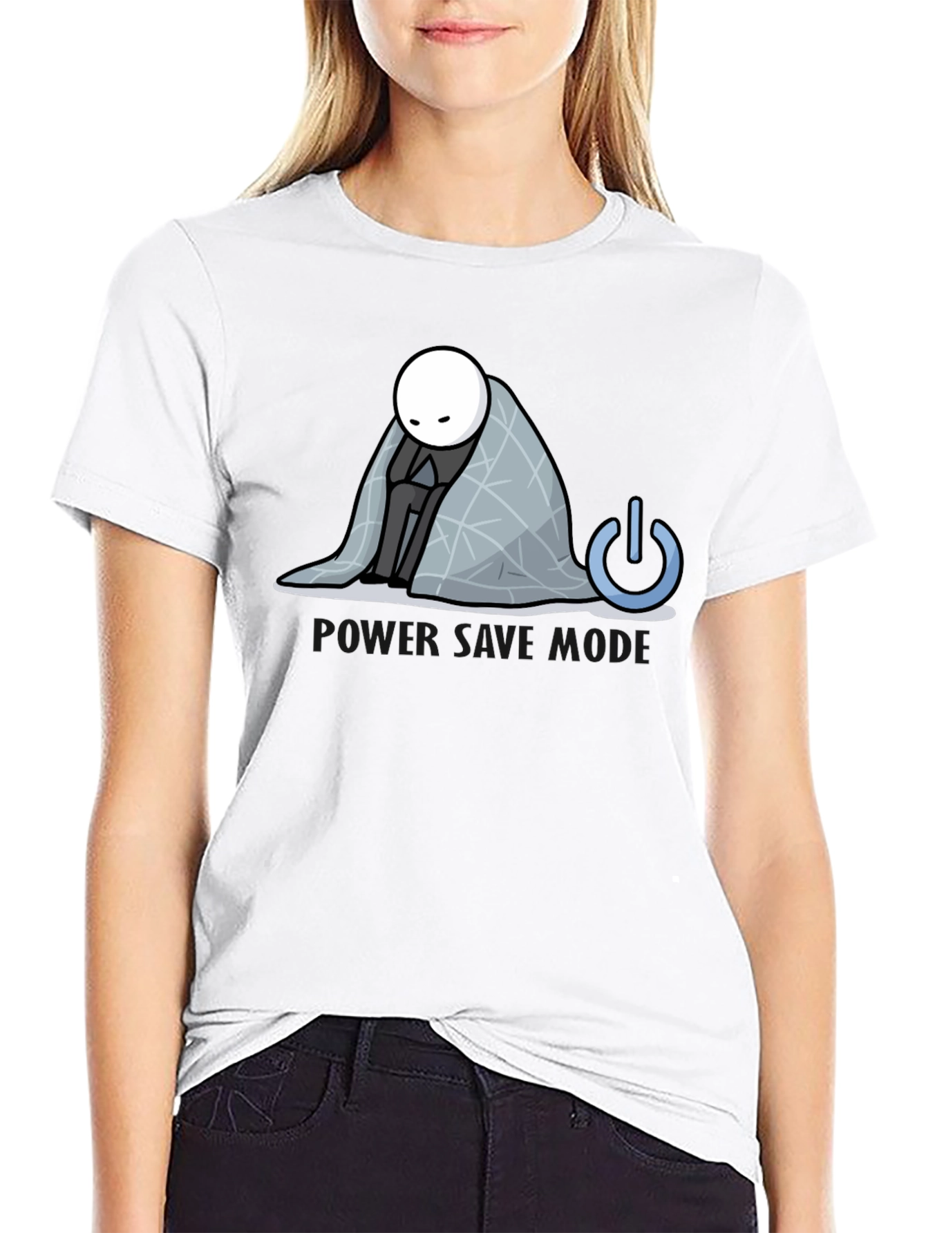 Black Power Nap Mode Graphic T-Shirt view 9