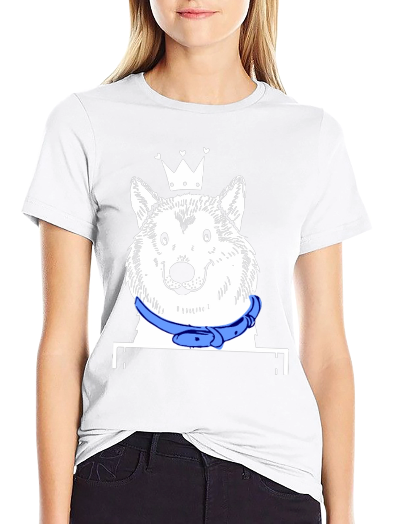 Black Dog King T-Shirt - Unique Graphic Tee view 9