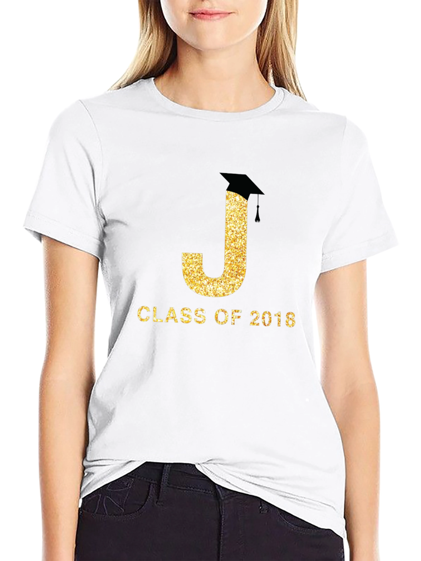 Black Class of 2018 Graduation T-Shirt view 9