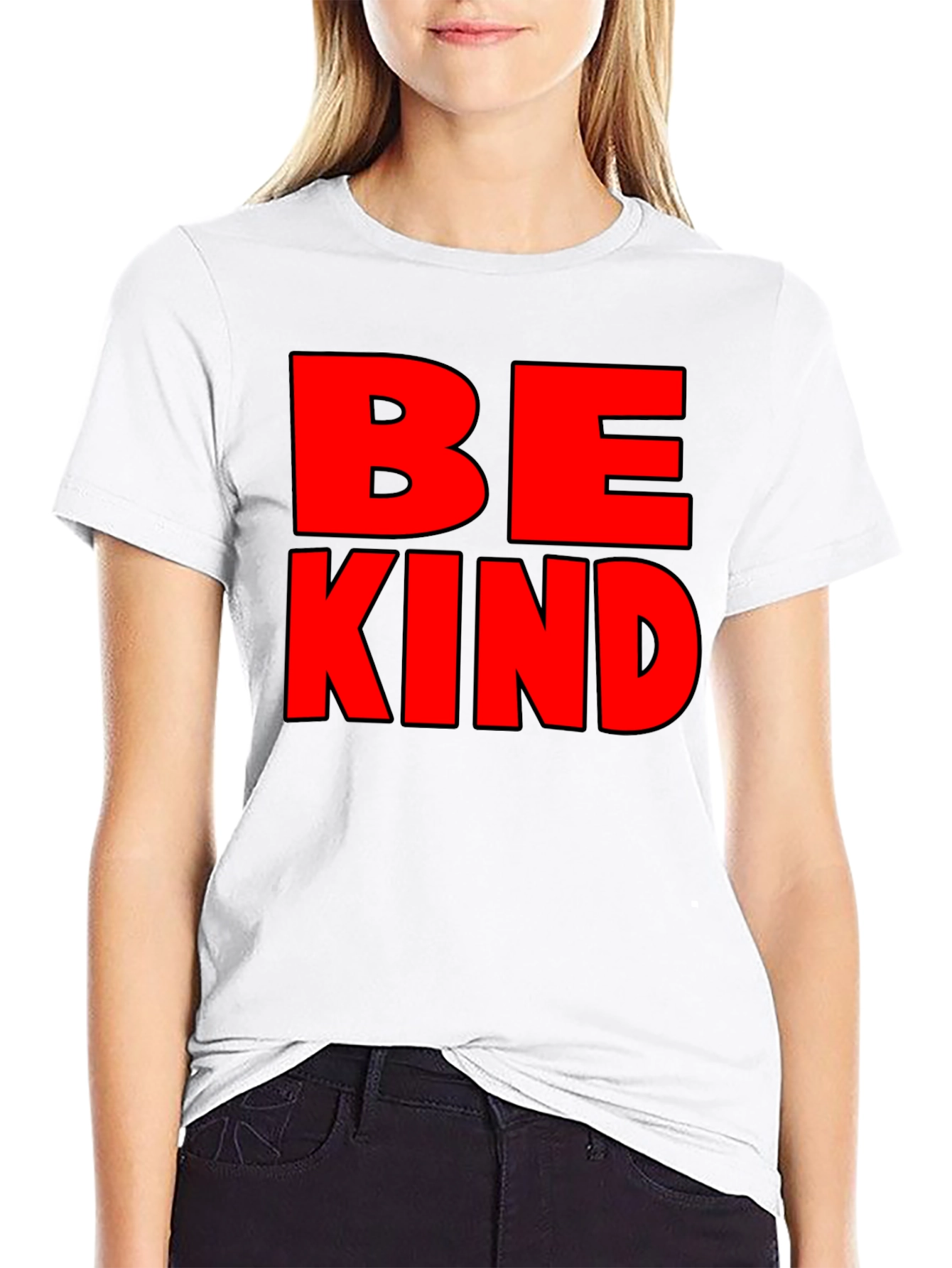 Black Be Kind Graphic Tee - Mens Black T-Shirt view 9