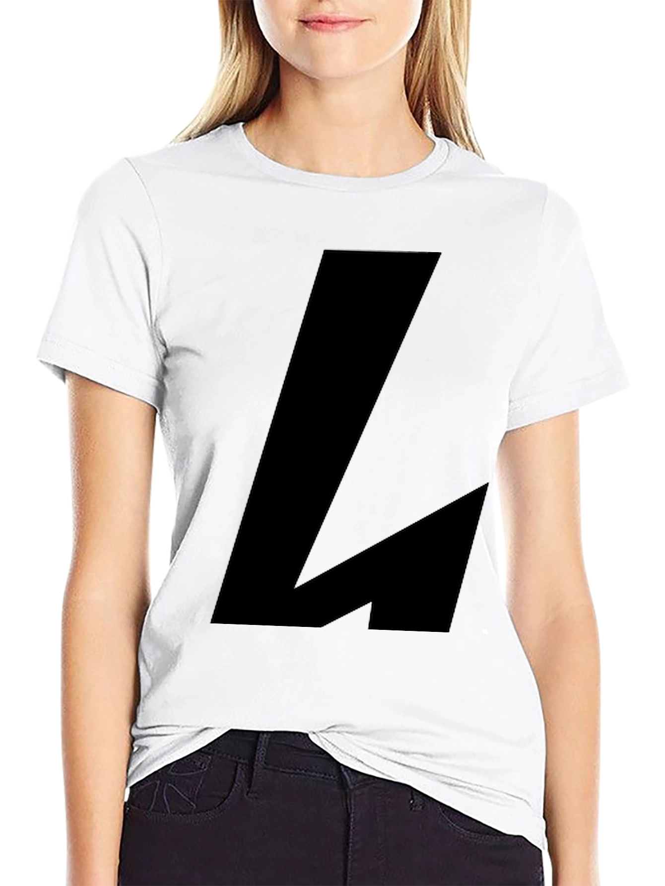 Black Bold Black Graphic Tee - Modern Casual Wear view 9