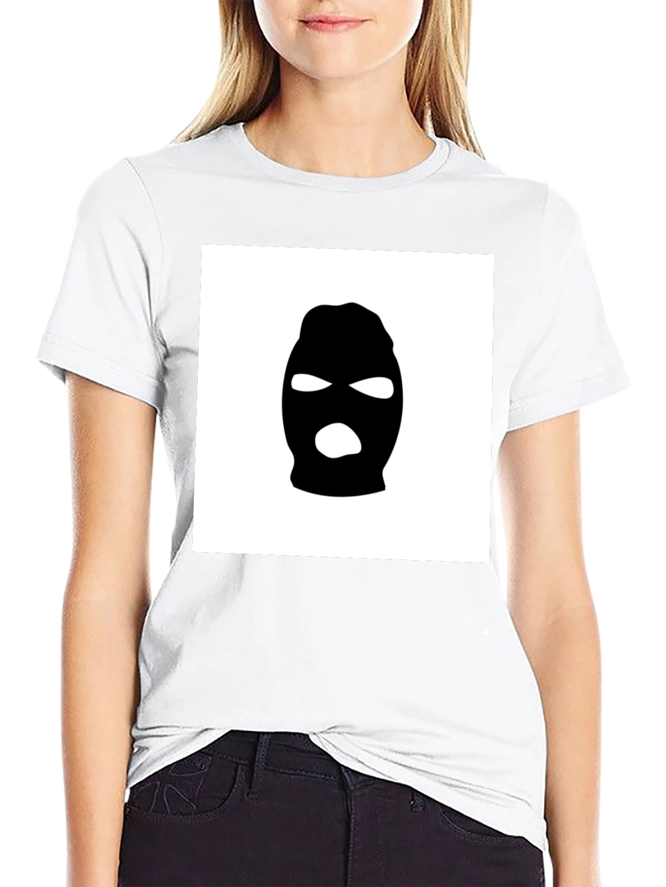 Black Black Ski Mask Graphic Tee - Urban Streetwear view 9