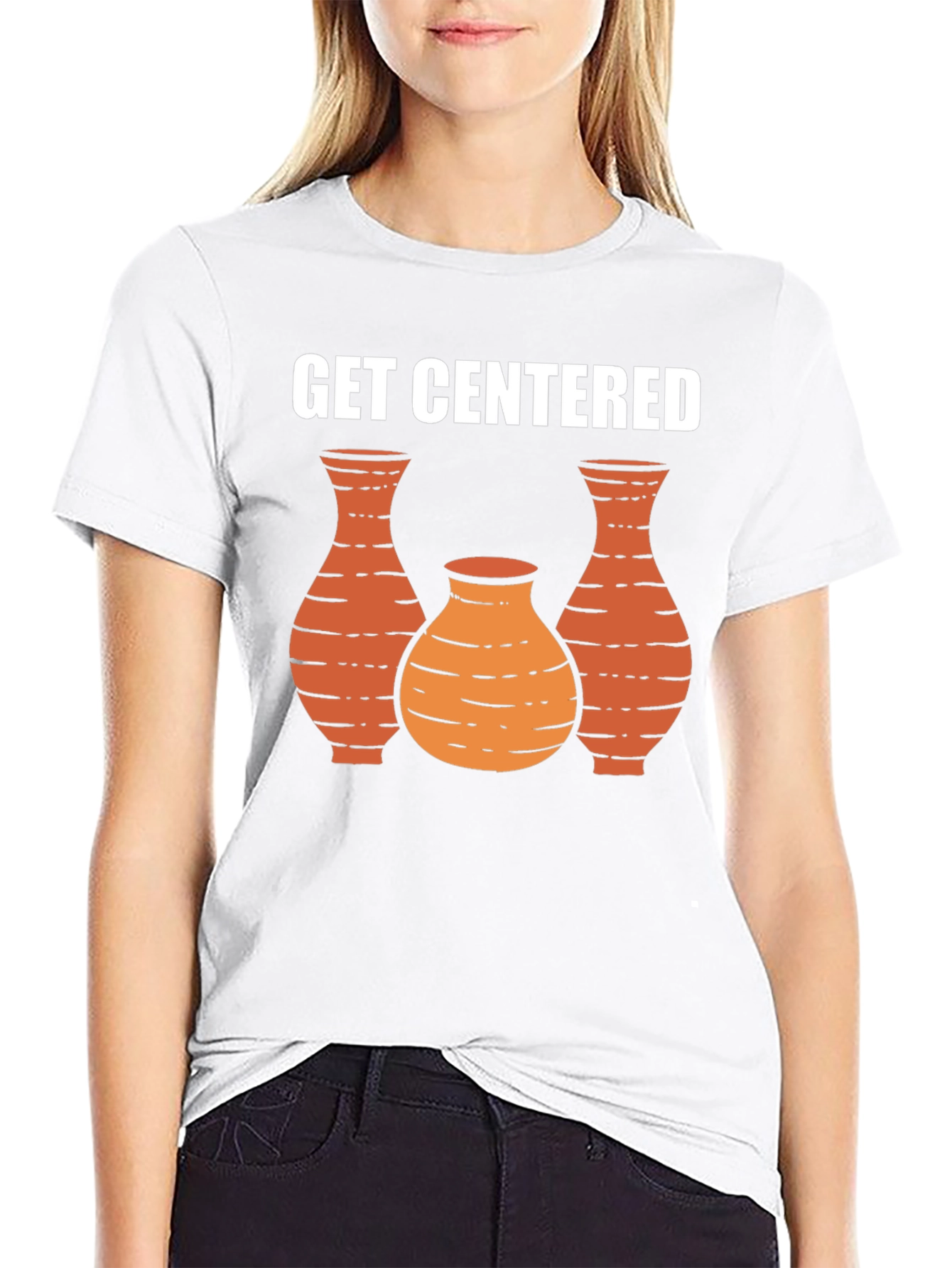 Black Get Centered Pottery Graphic Tee - Unisex view 9