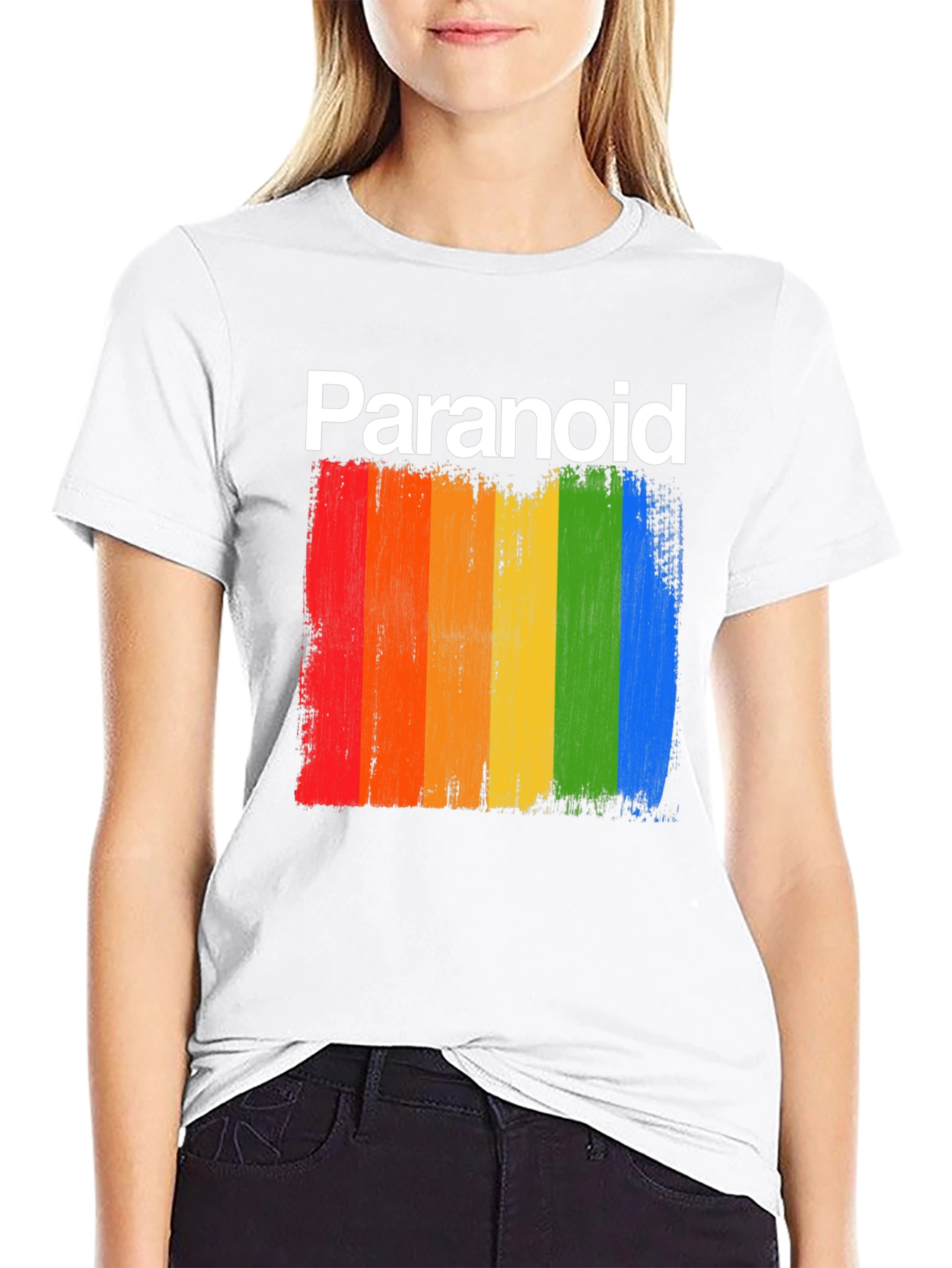 Black Paranoid Pride Graphic T-Shirt - Soft Cotton Blend view 9