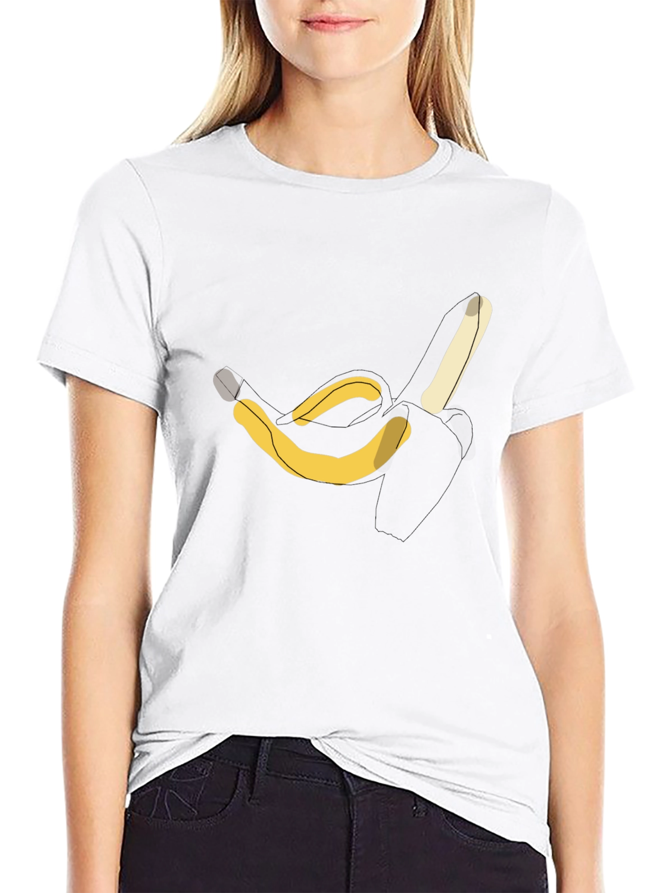Black Banana Graphic T-Shirt - Casual Cotton Tee view 9