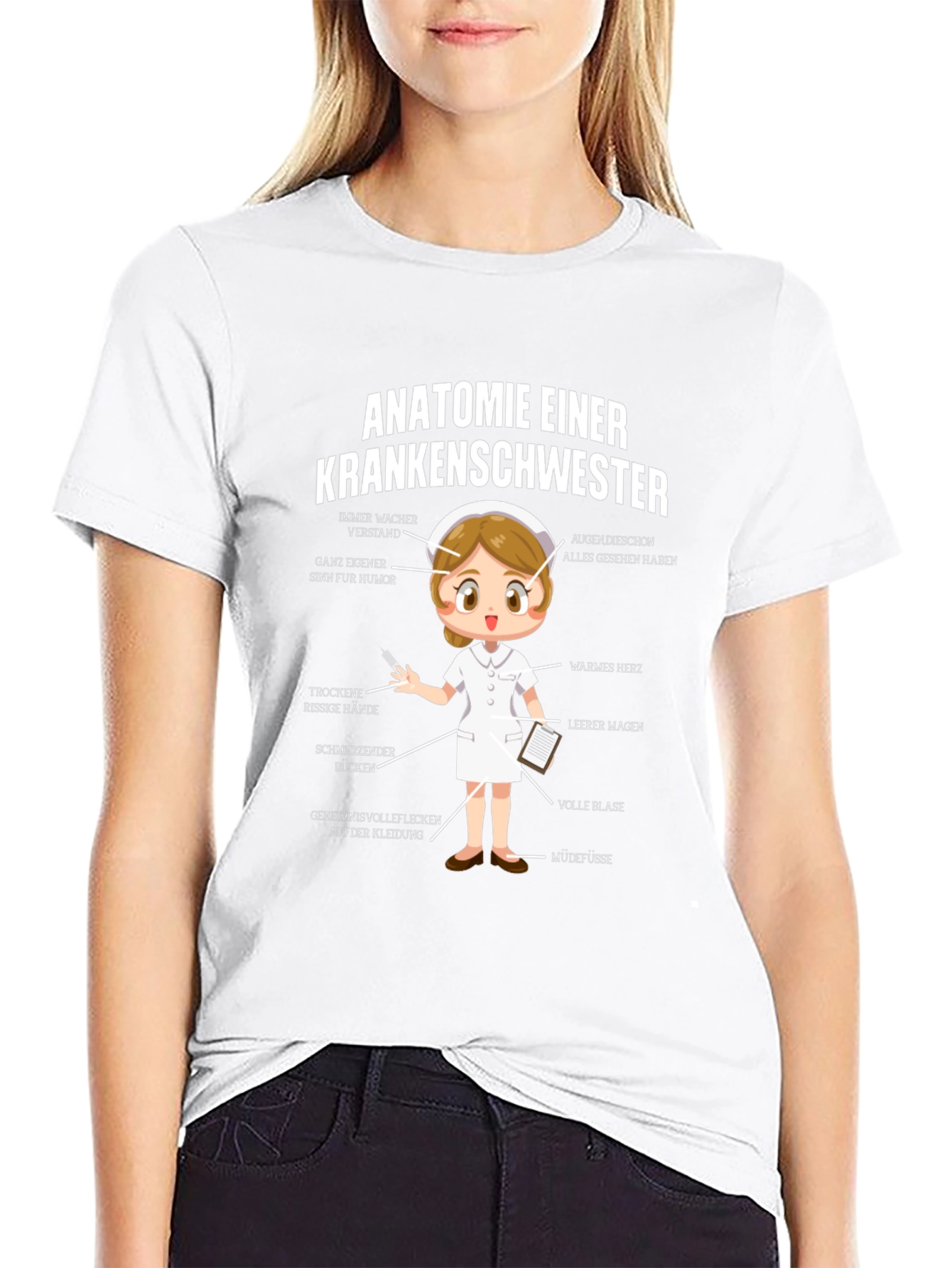 Anatomie Einer Krankenschwester Funny Nurse T-Shirt - 9