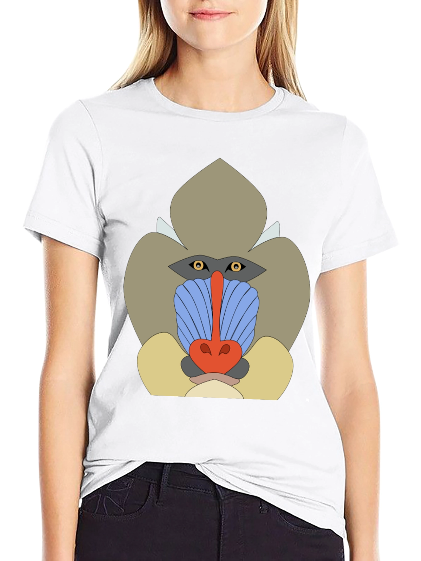 Black Funky Mandrill Graphic T-Shirt - Black view 9