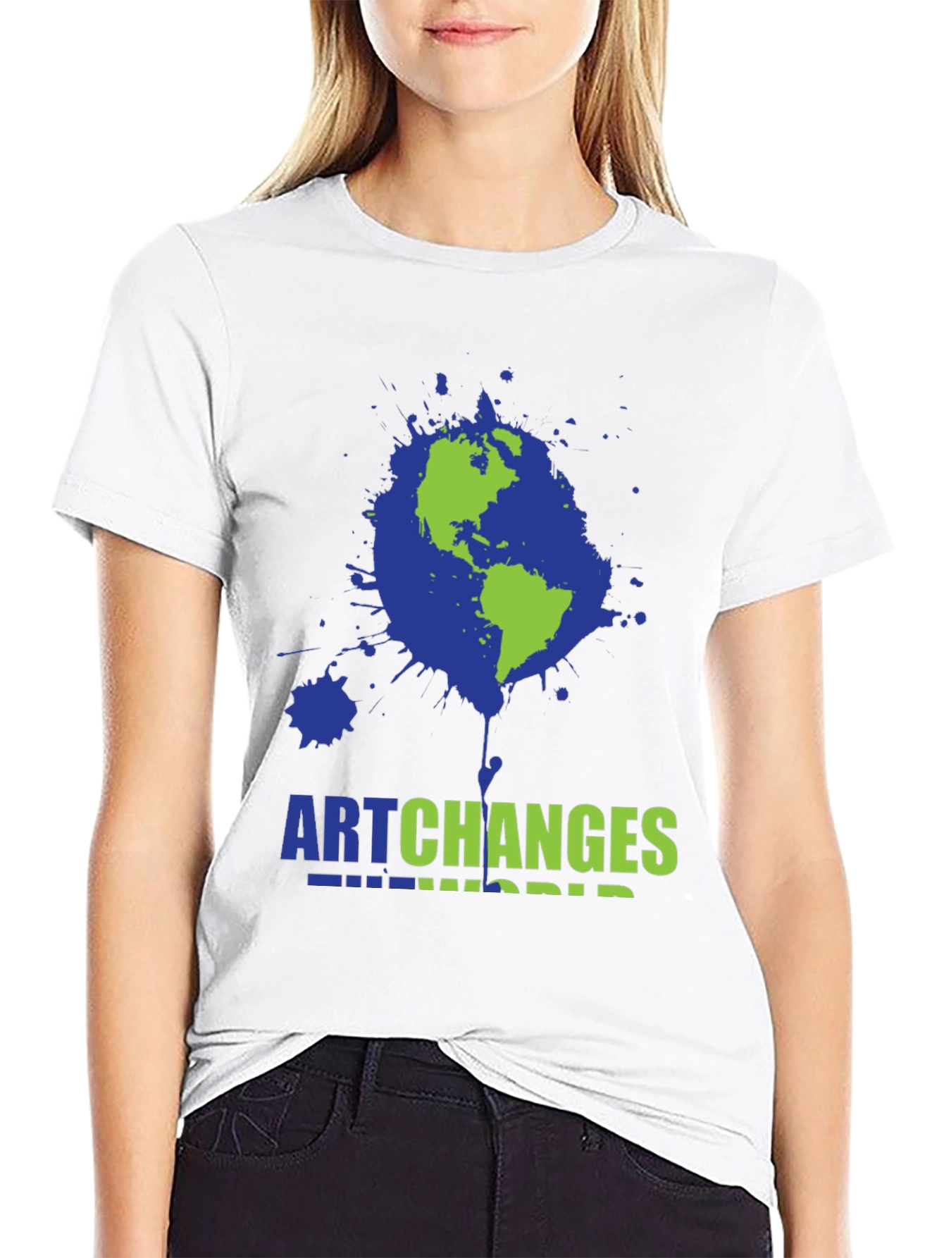 Black Art Changes the World Graphic Tee view 9