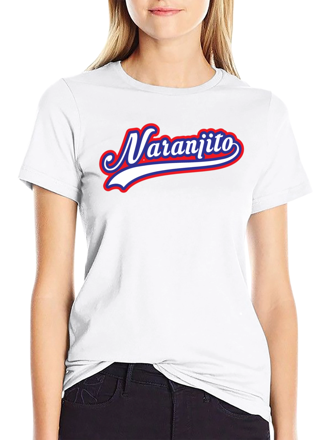 Black Naranjito Baseball Style T-Shirt view 9