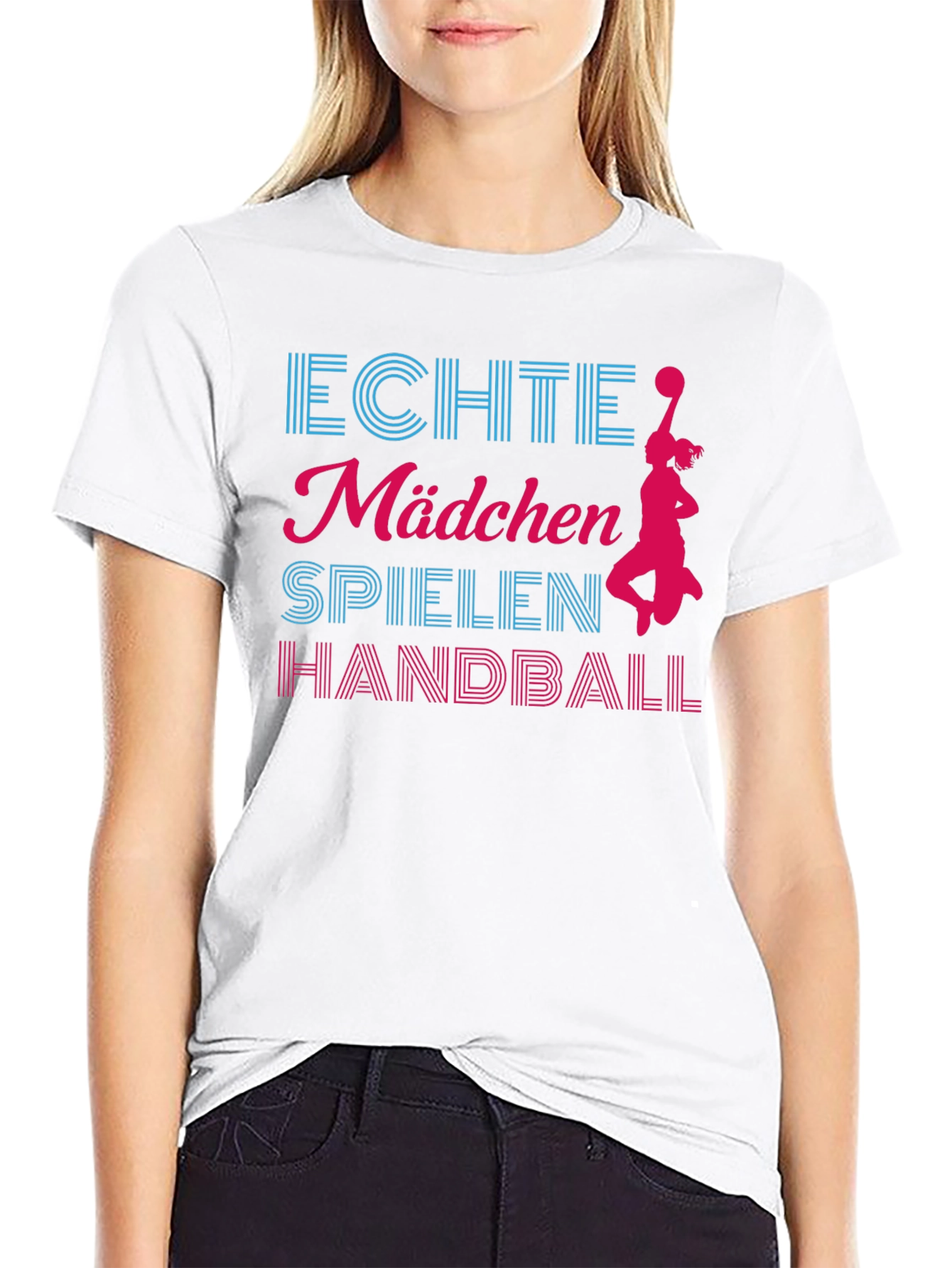 Black Echte Madchen Handball Black T-Shirt view 9