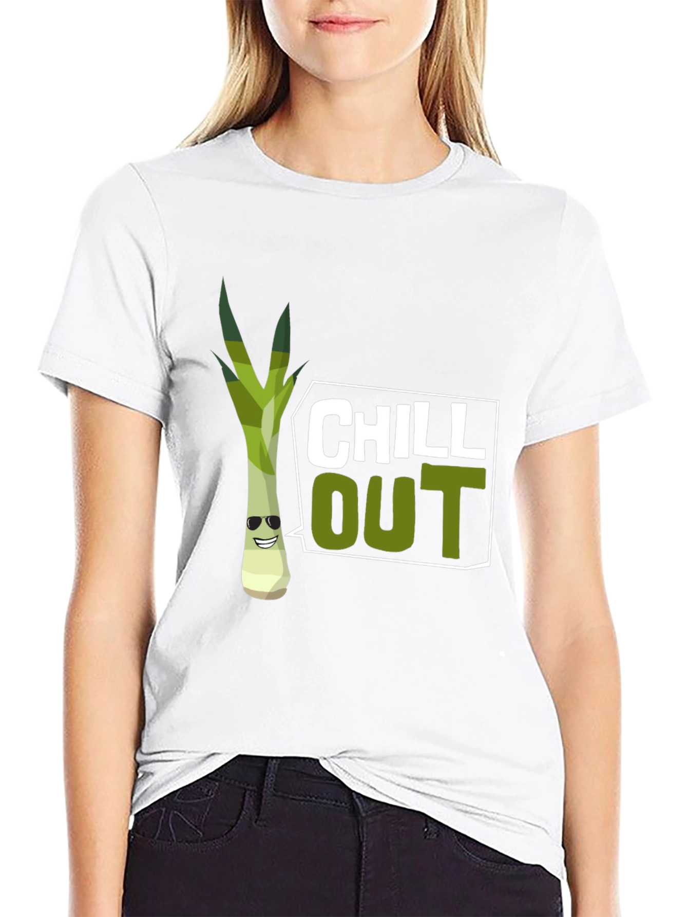 Chill Out Leek Graphic T-Shirt - 9