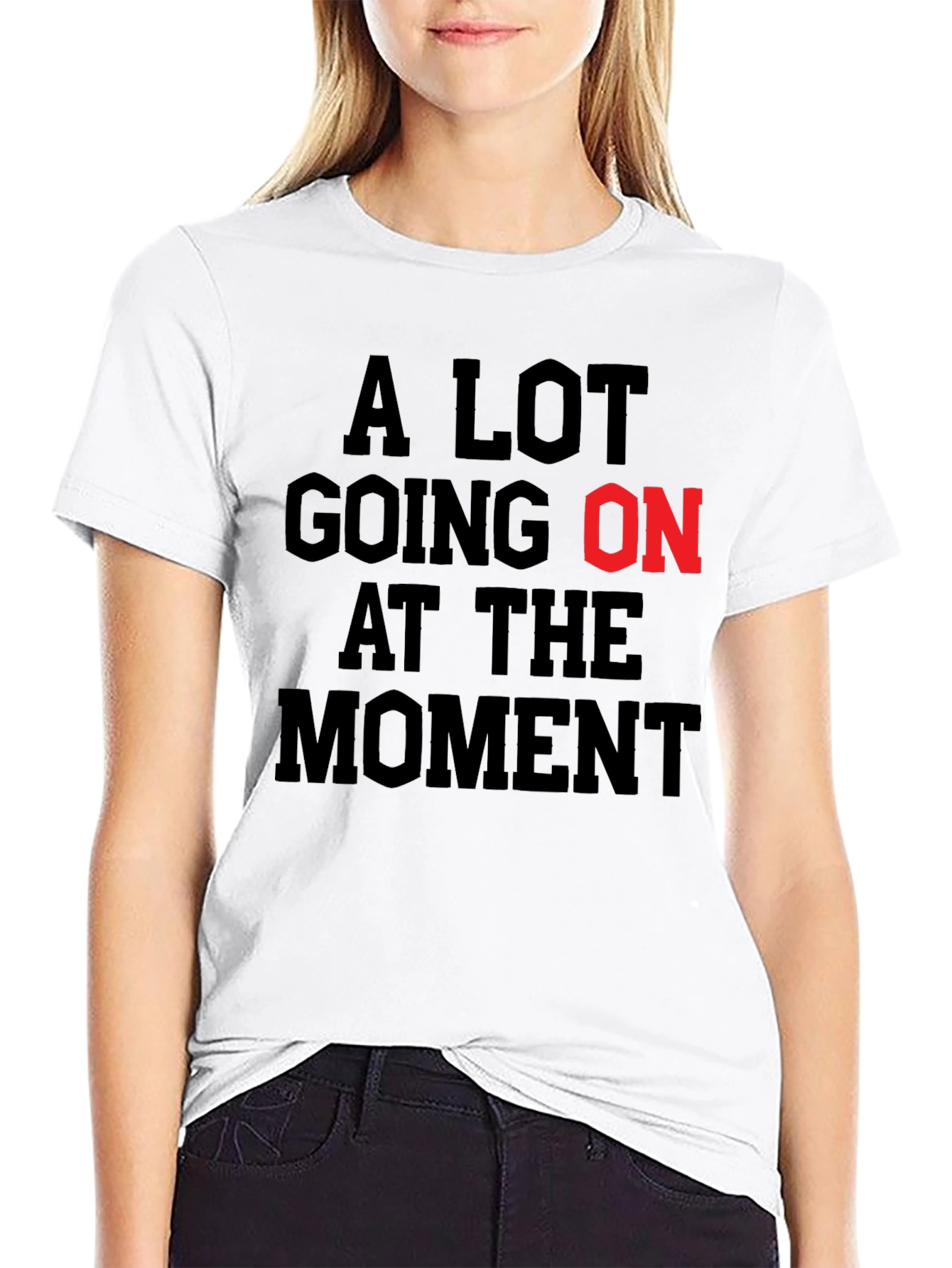 Black A Lot Going On Black Graphic T-Shirt view 9