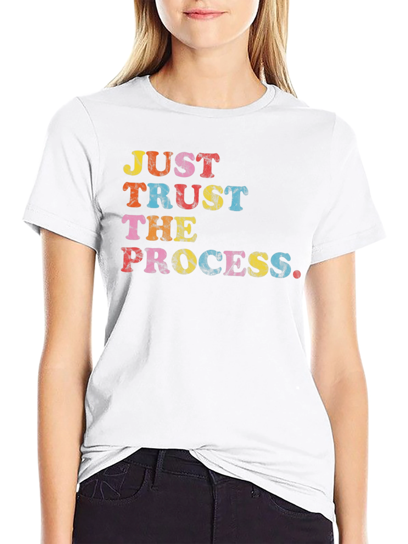 Black Just Trust The Process Graphic T-Shirt view 9