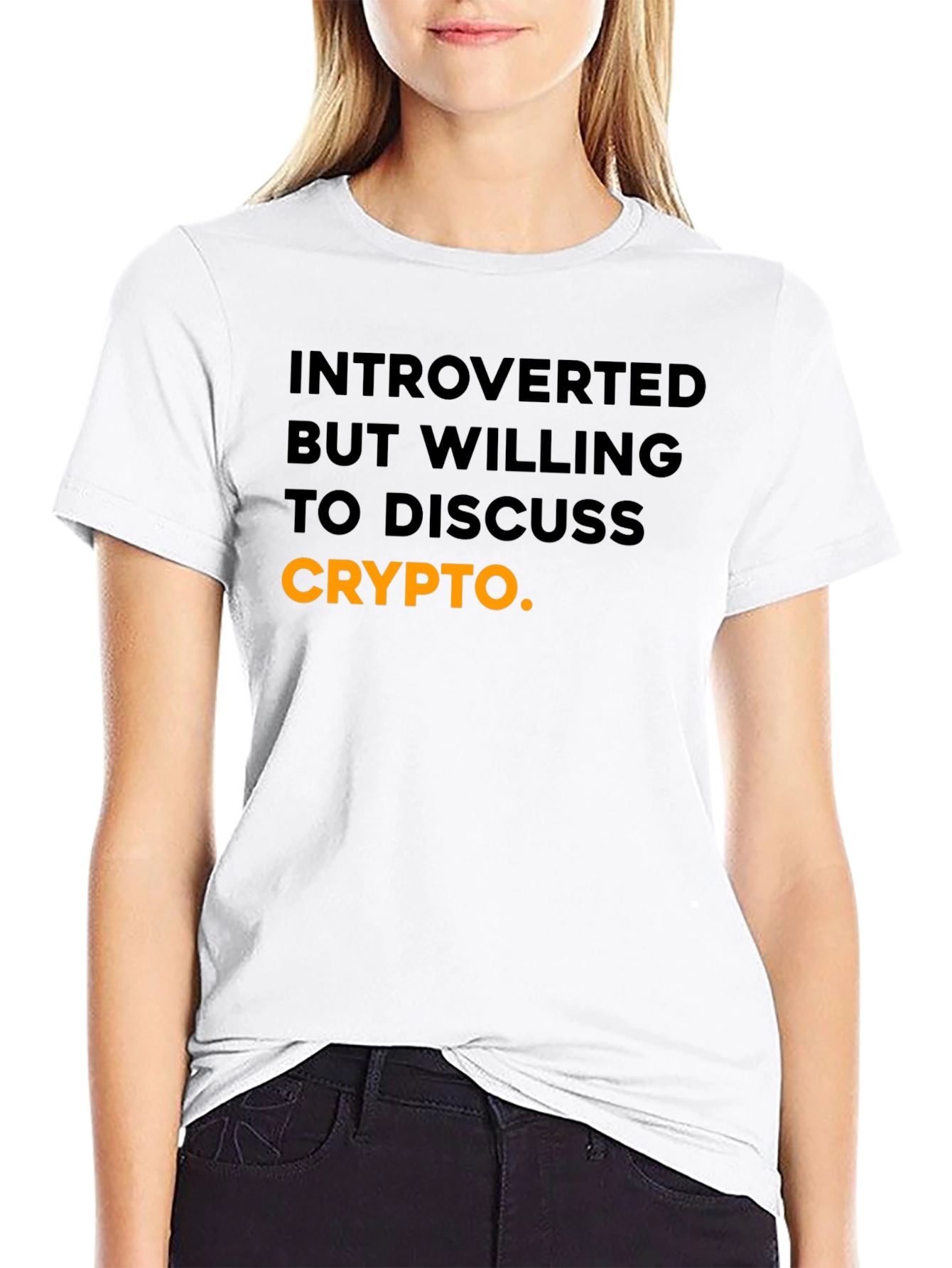 Black Introverted Crypto T-Shirt view 9