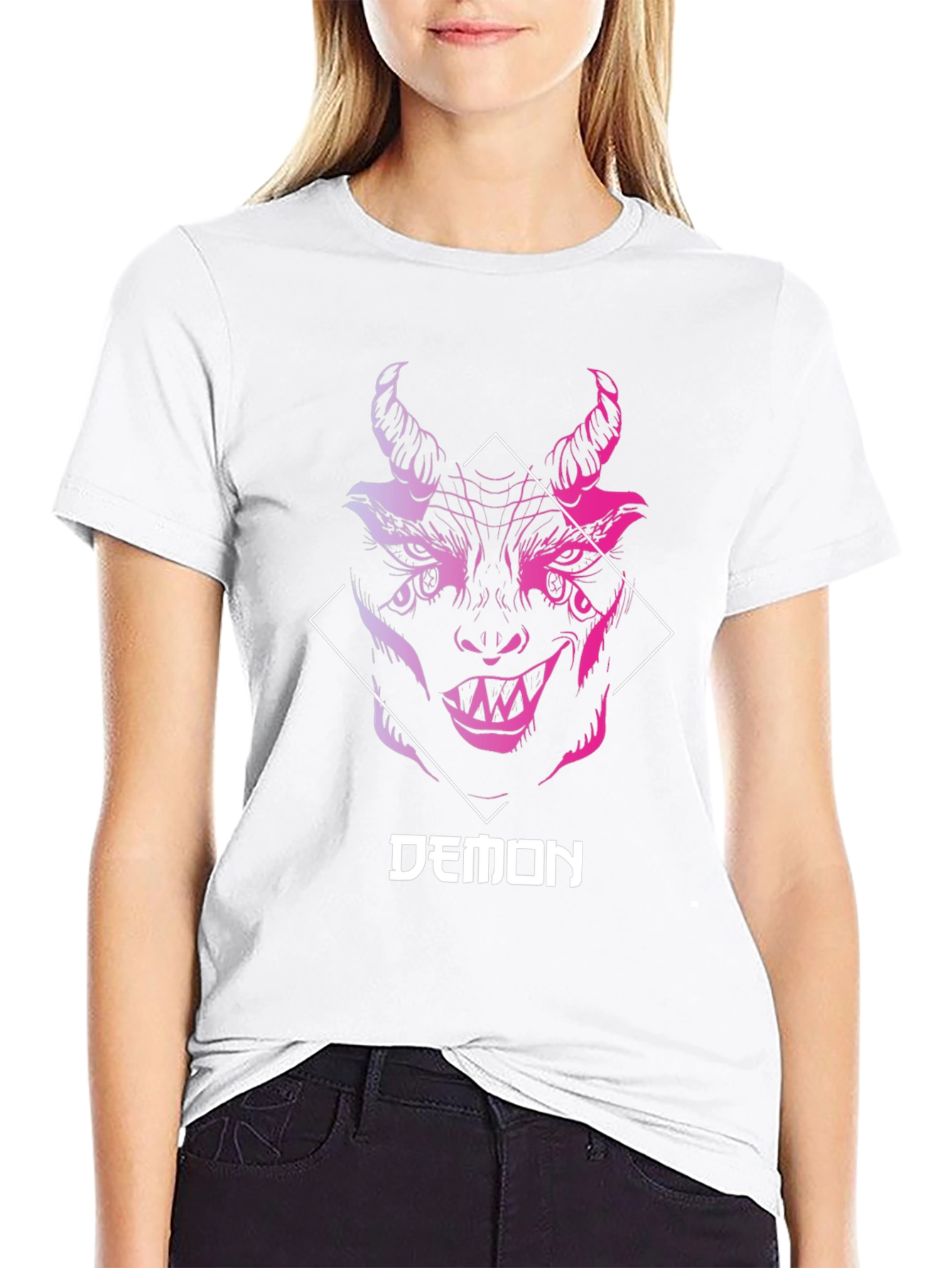 Black Demon Graphic T-Shirt - Edgy Streetwear view 9