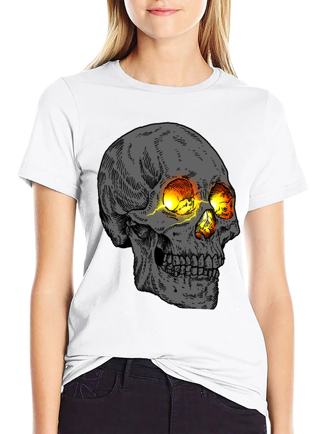 Skull Graphic T-Shirt - Men's Black Tee with Striking Design - 9