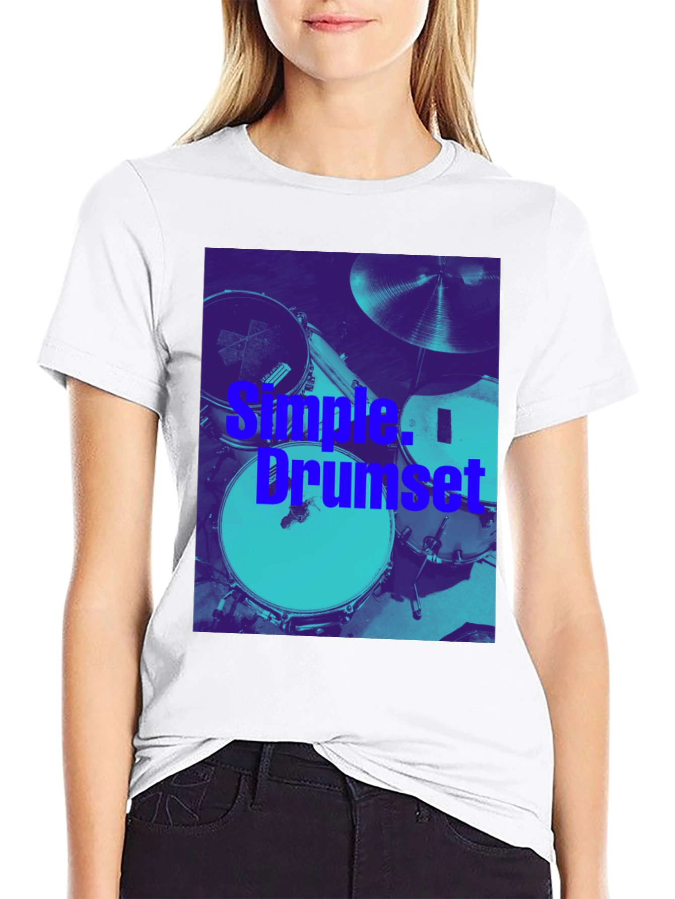 Simple Drumset Graphic Tee - Musician's Style - 9