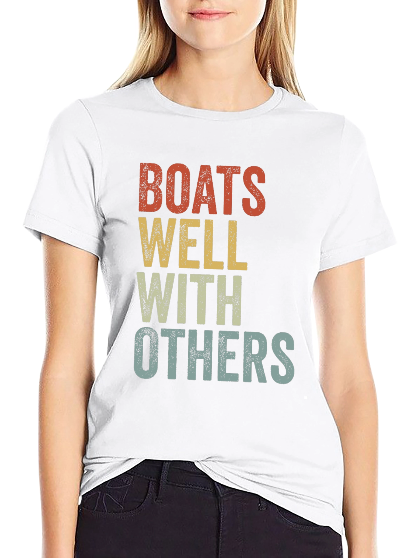 Boats Well With Others Graphic T-Shirt - 9