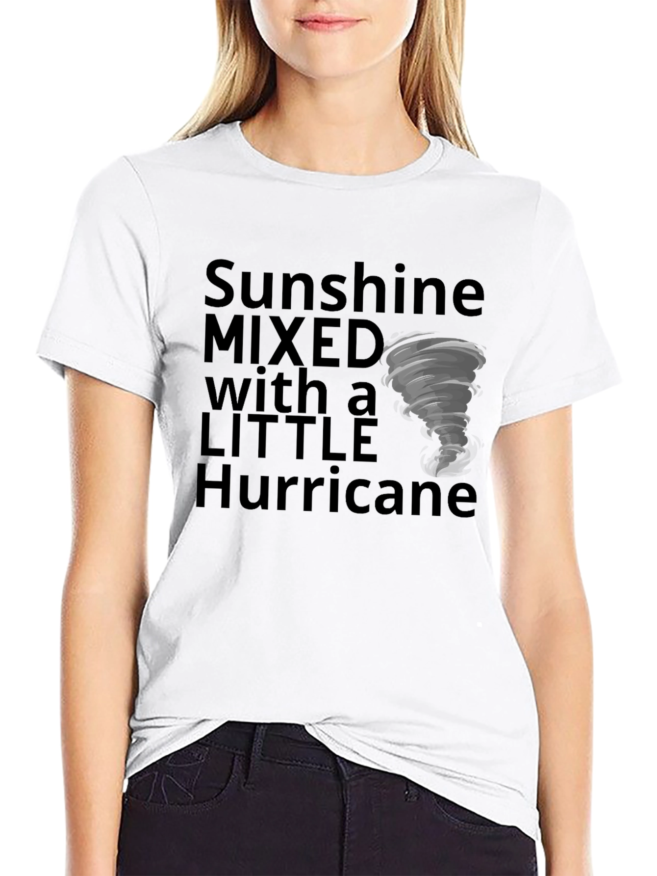 Black Sunshine & Hurricane Graphic Tee view 9