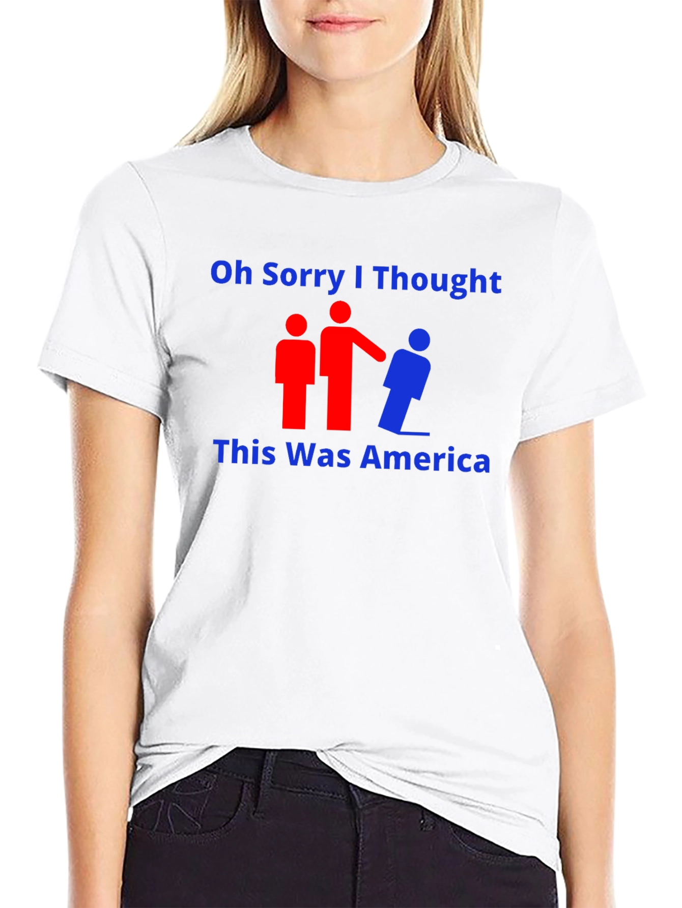 Black Oh Sorry, I Thought This Was America T-Shirt view 9