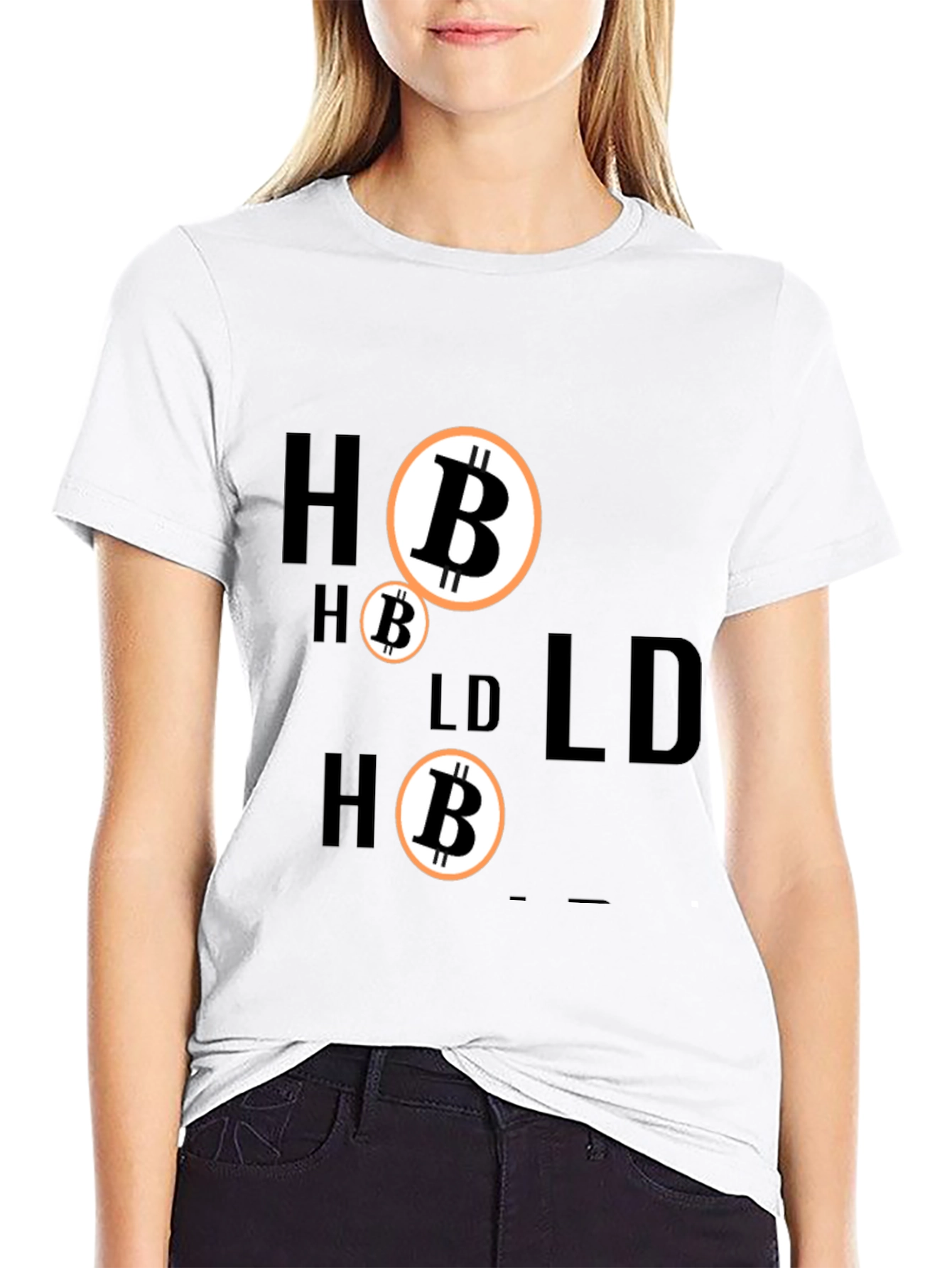 Black HODL Bitcoin Crypto T-Shirt - Black view 9