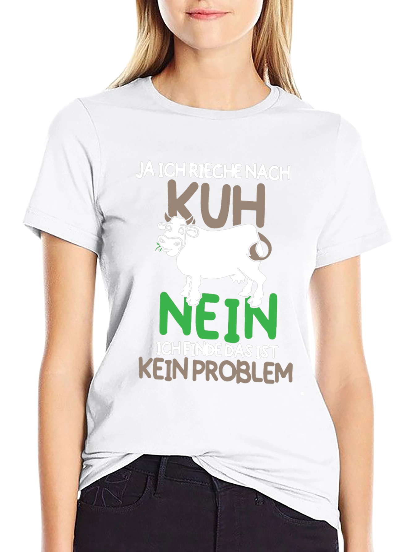 Funny Cow T-Shirt - "Ja Ich Rieche Nach Kuh" - 9