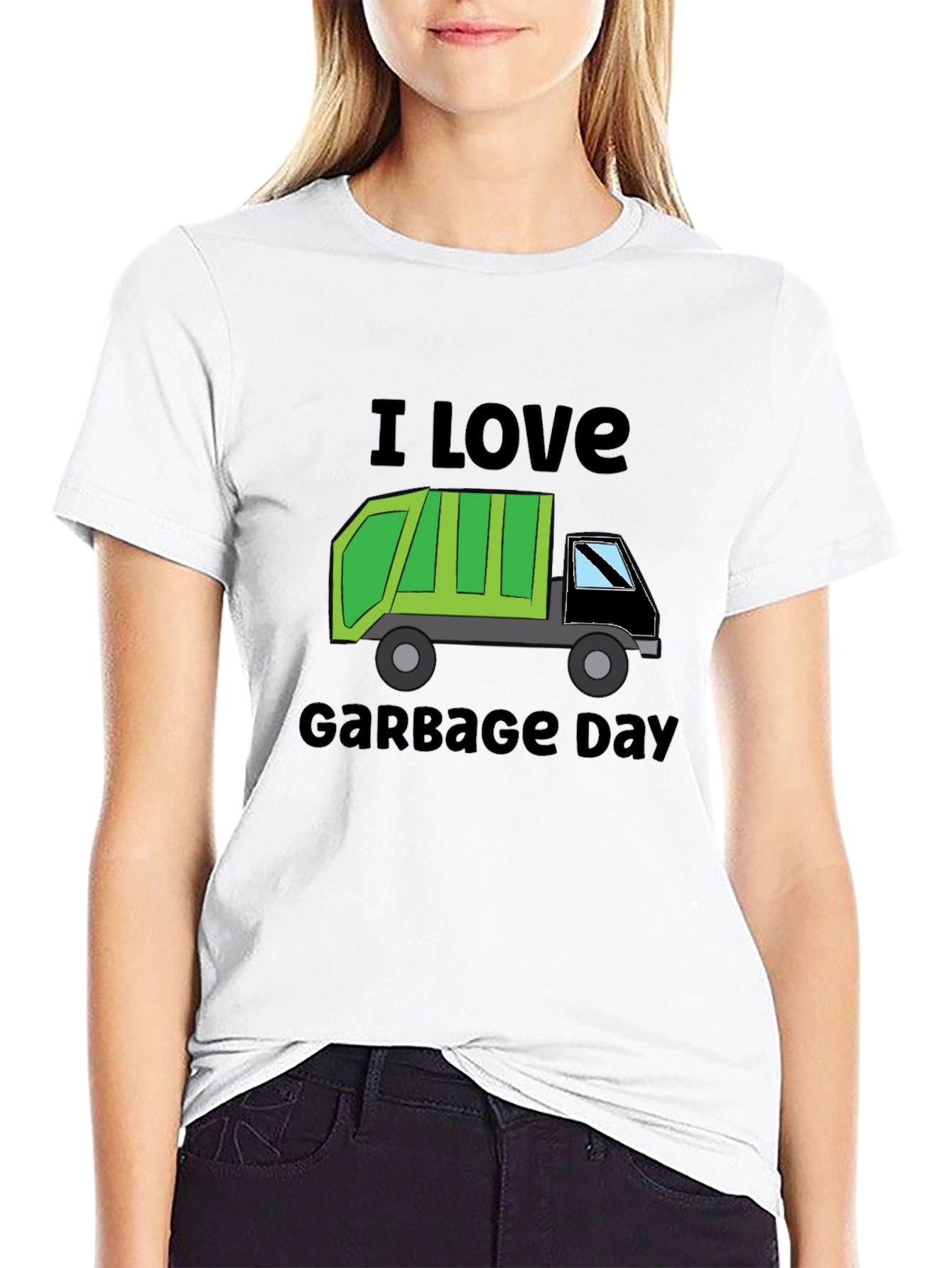 Black I Love Garbage Day T-Shirt - Novelty Graphic Tee view 9