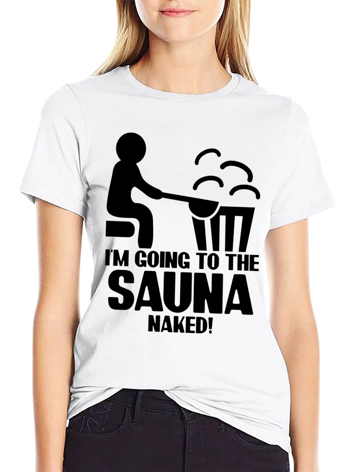 Black Sauna Humor T-Shirt view 9