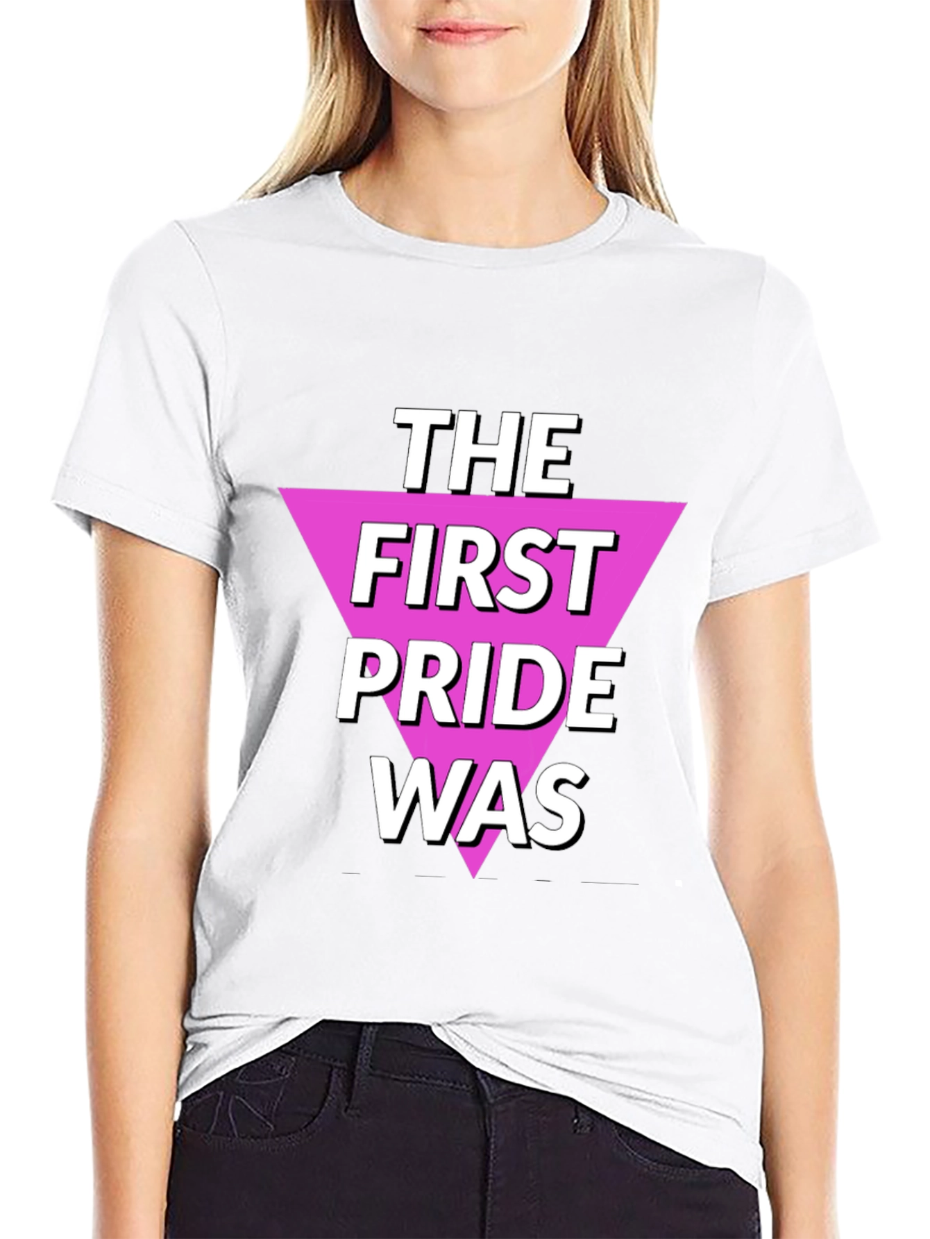 Black The First Pride Was Graphic Tee view 9