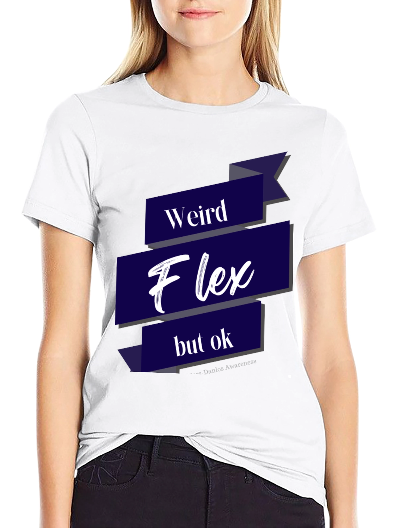 Black Weird Flex T-Shirt - Funny Slogan Tee view 9