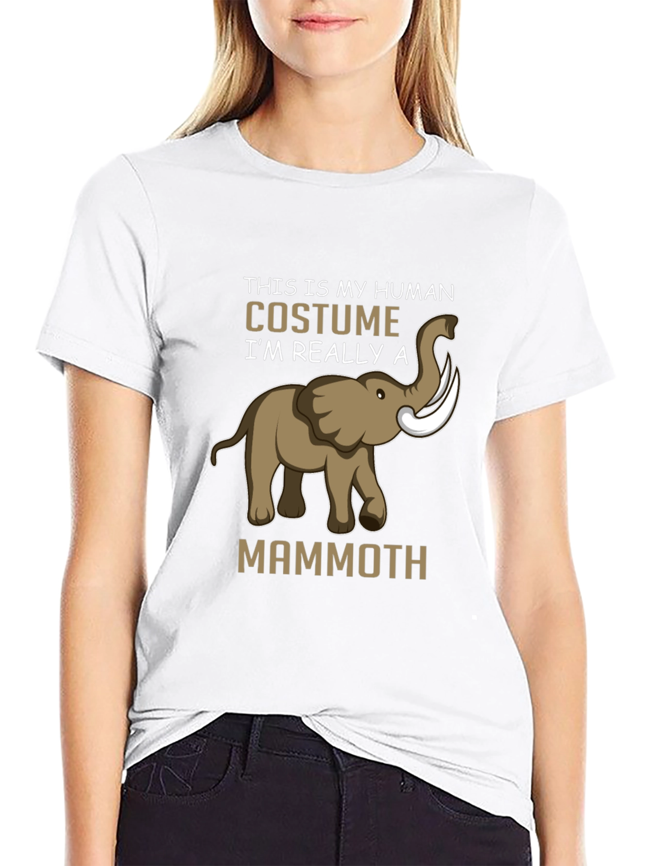 Black Human Costume Mammoth Graphic Tee view 9