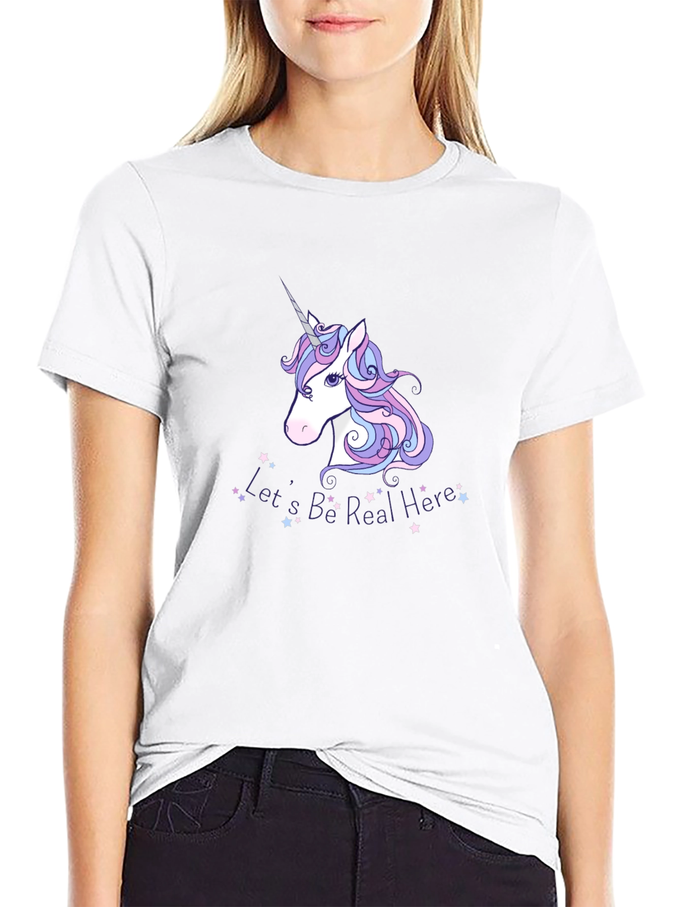 Black Unicorn Graphic Tee - Let's Be Real view 9