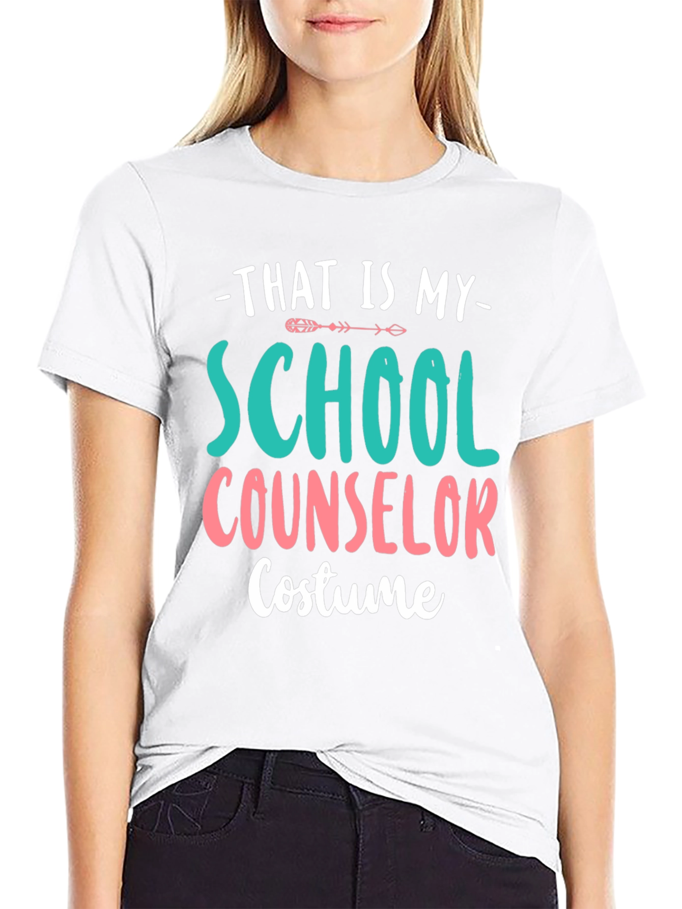 Black School Counselor Costume T-Shirt Funny Halloween view 9