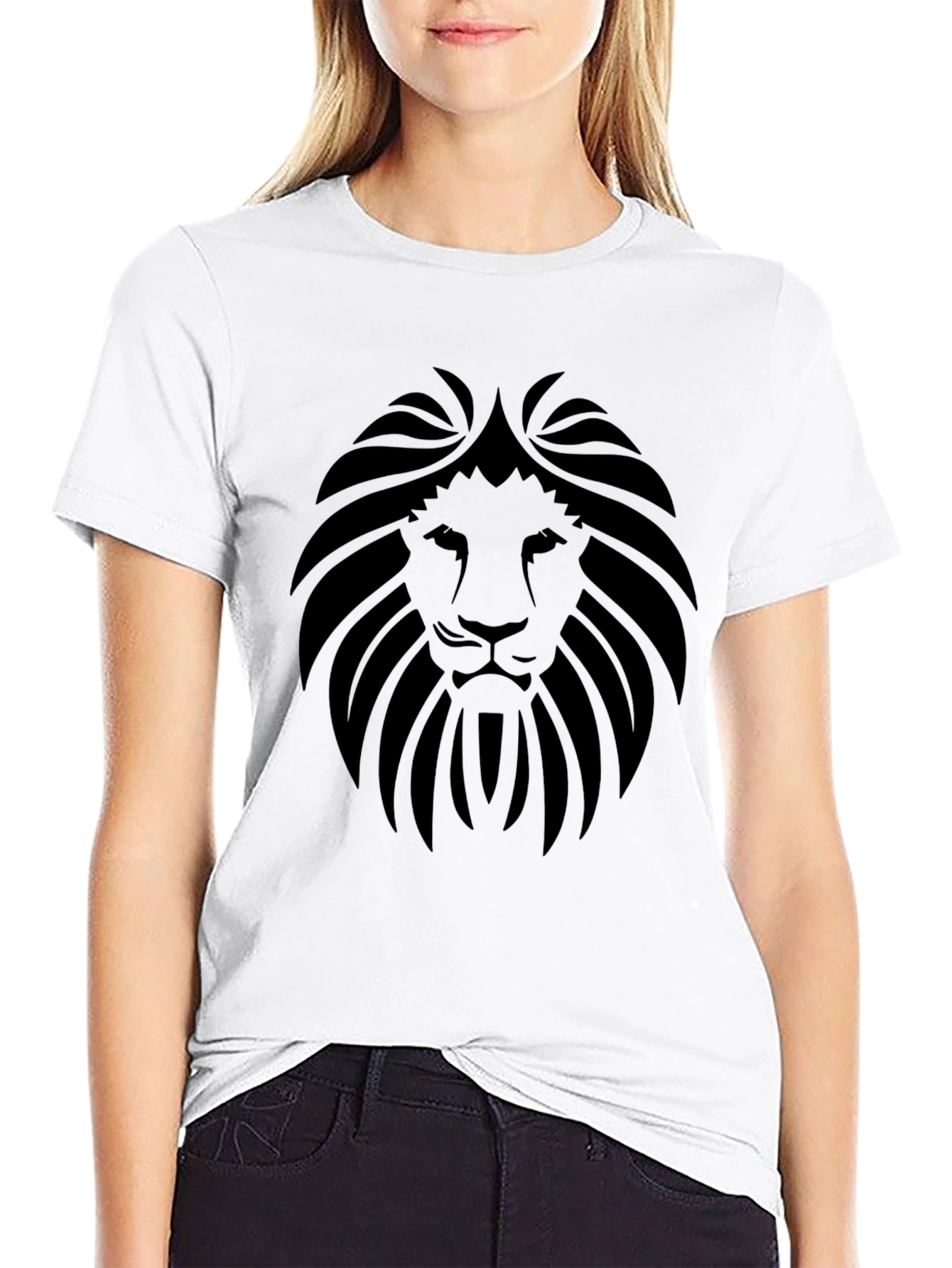 Black Black Lion Graphic Tee - Men's Fashion view 9