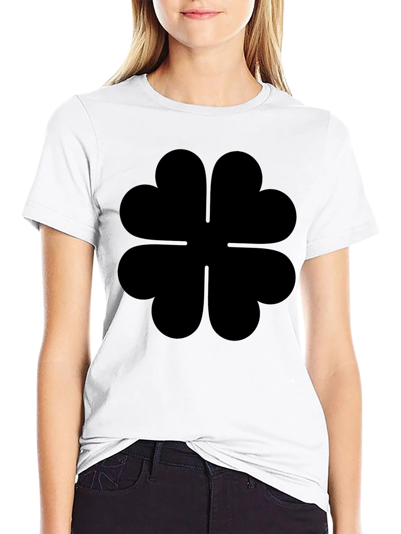 Black Black Clover T-Shirt - Four Leaf Clover view 9