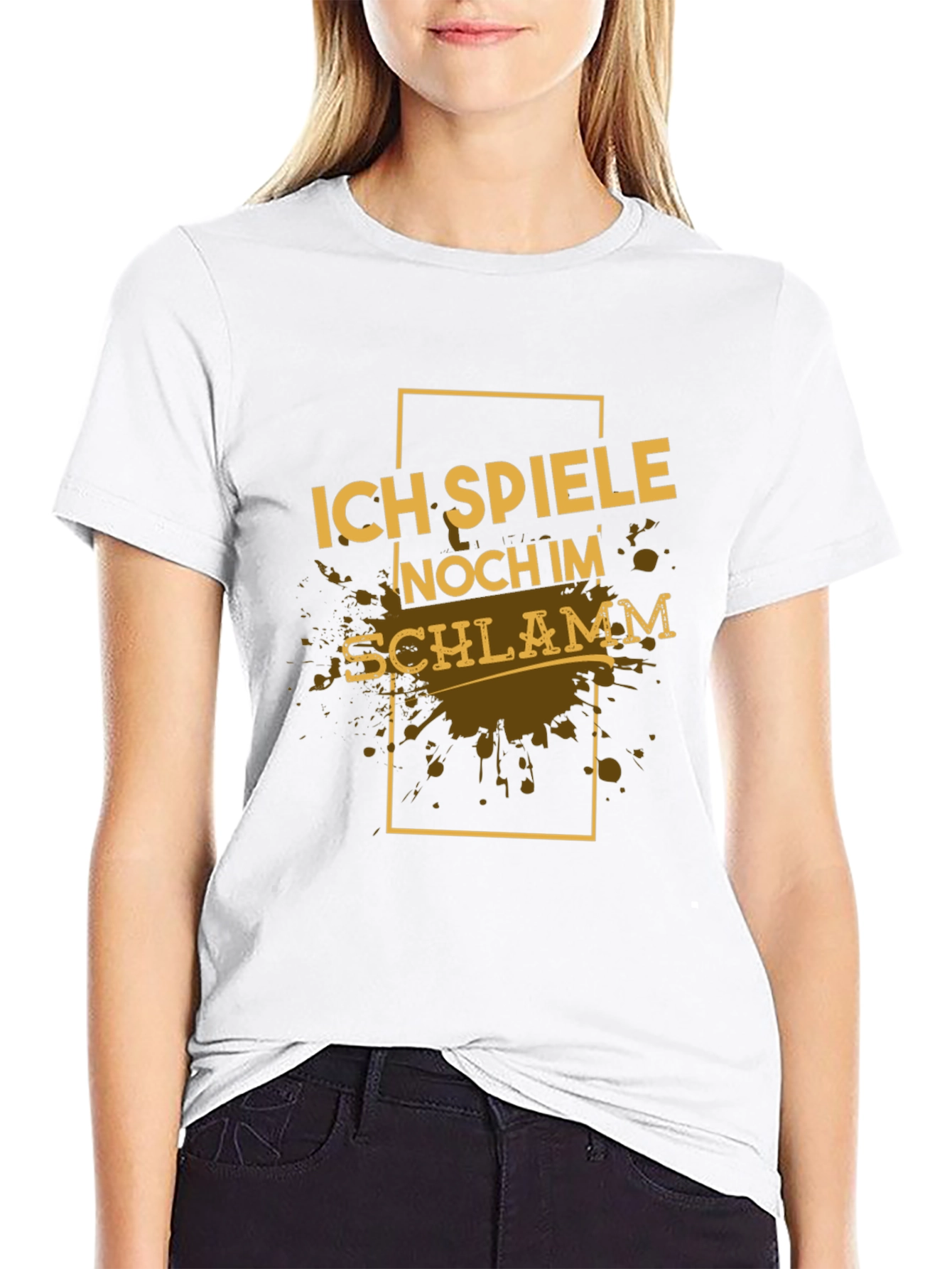 Black Ich Spiele Noch Im Schlamm Black T-Shirt view 9