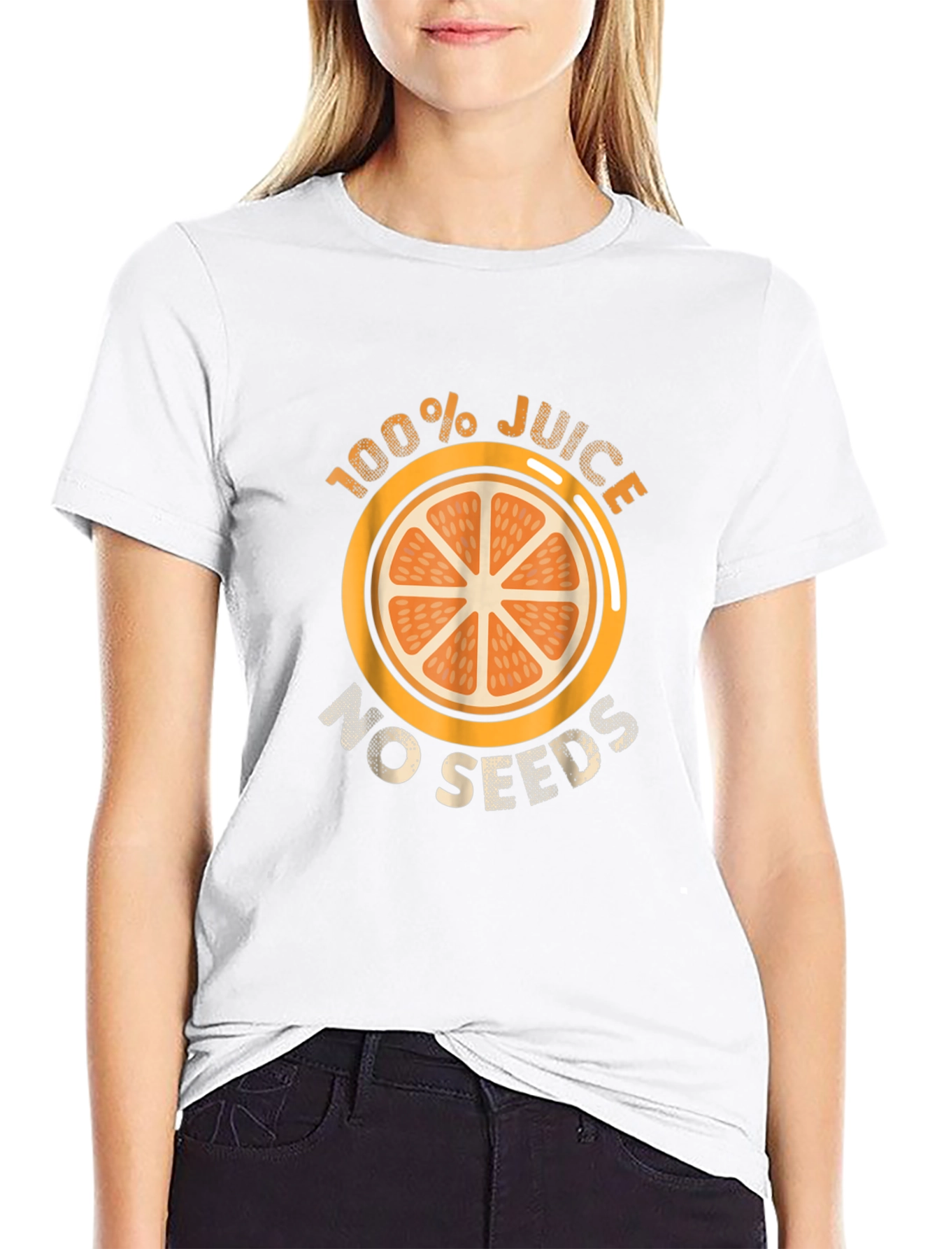 Black 100% Juice No Seeds Graphic Tee - Unisex view 9