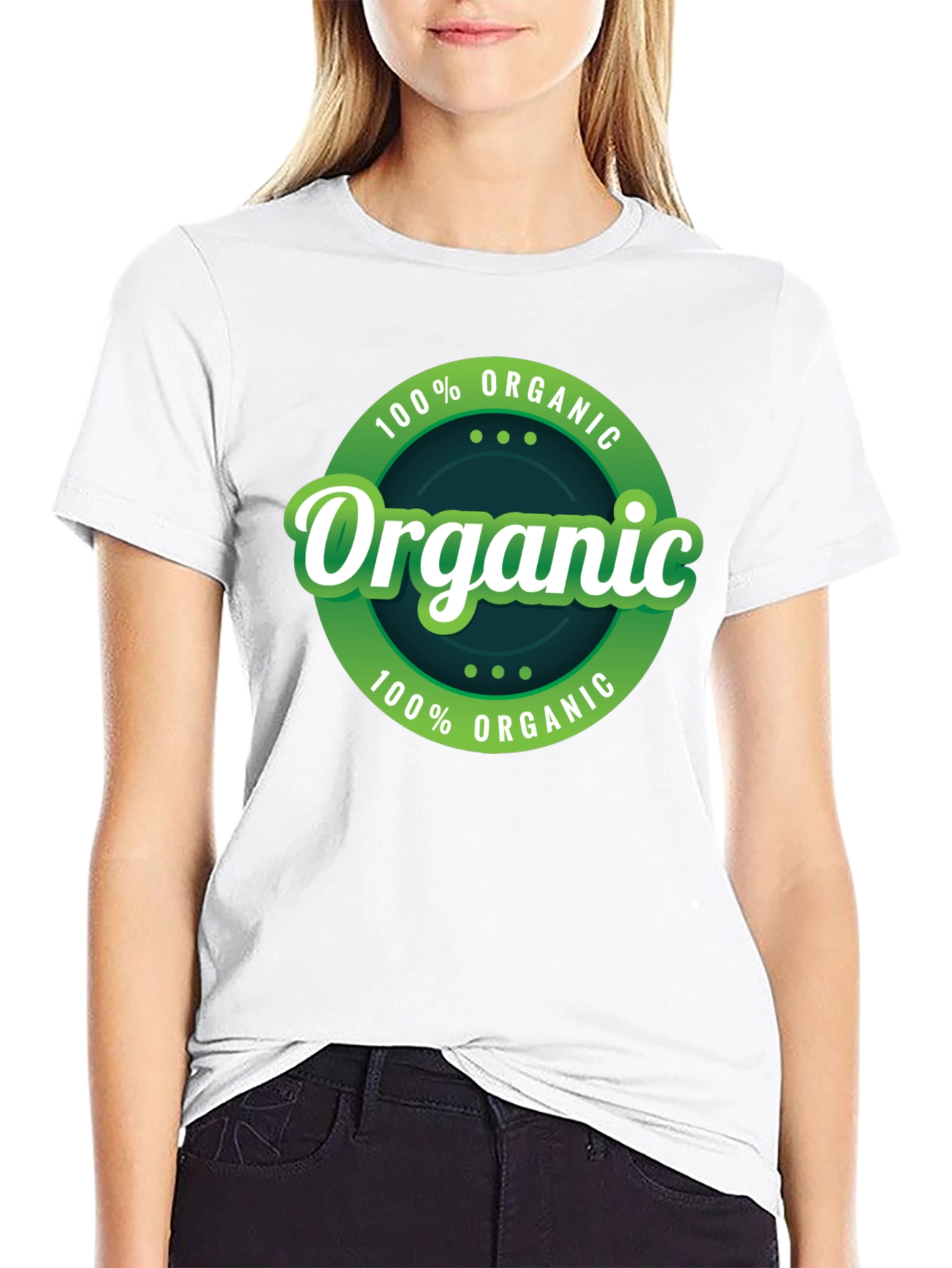 Black Organic Cotton T-Shirt - Eco Friendly view 9